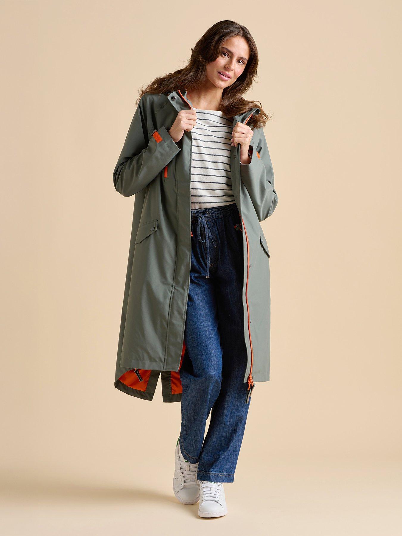 undefined Orange Pop Waterproof Coat