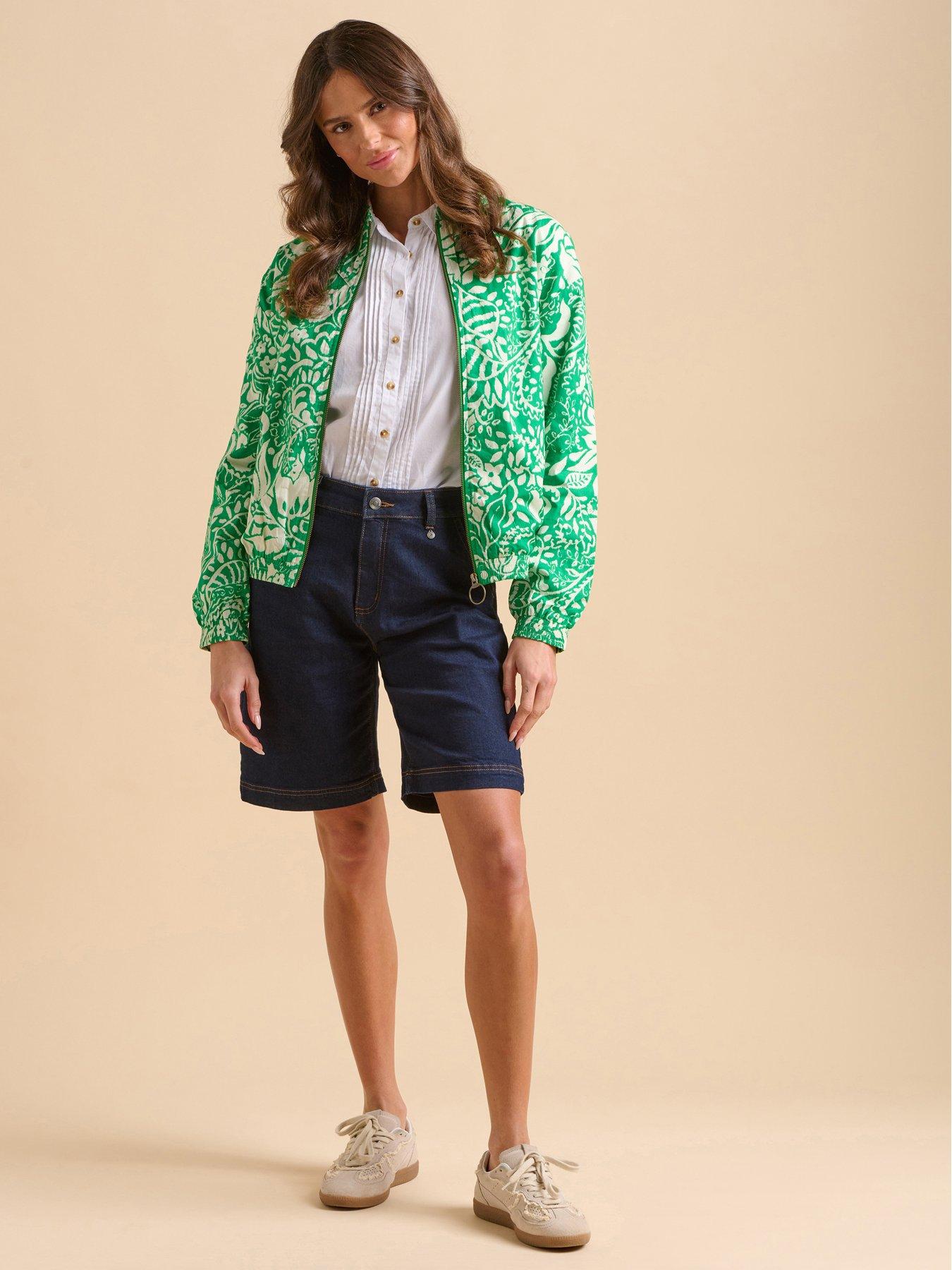 undefined Pin Tuck Bomber Jacket