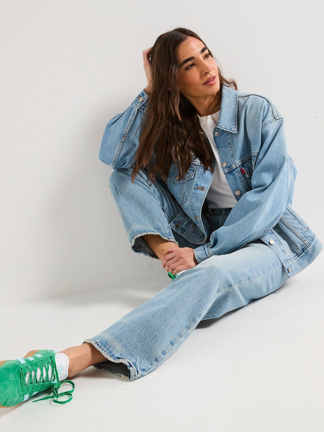 Image 4 of 6 of Levi's Ribcage Straight Ankle Jeans - Lets Share - Blue