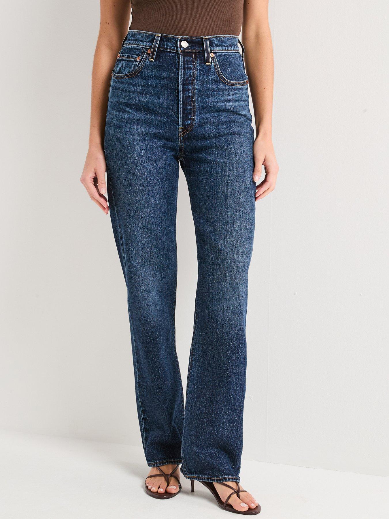  image of levis-ribcage-full-length-jeans-apply-now-navy