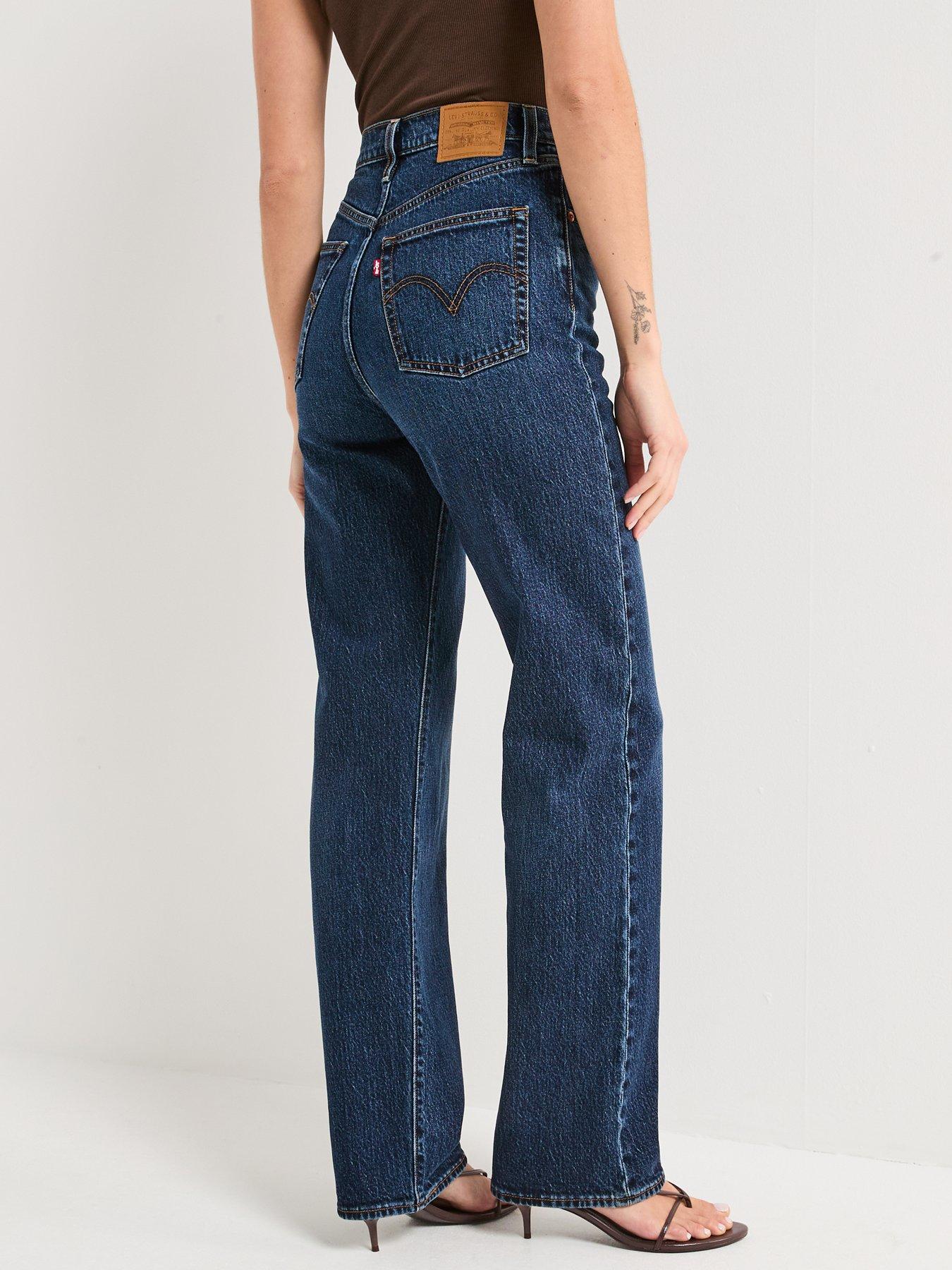  image of levis-ribcage-full-length-jeans-apply-now-navy