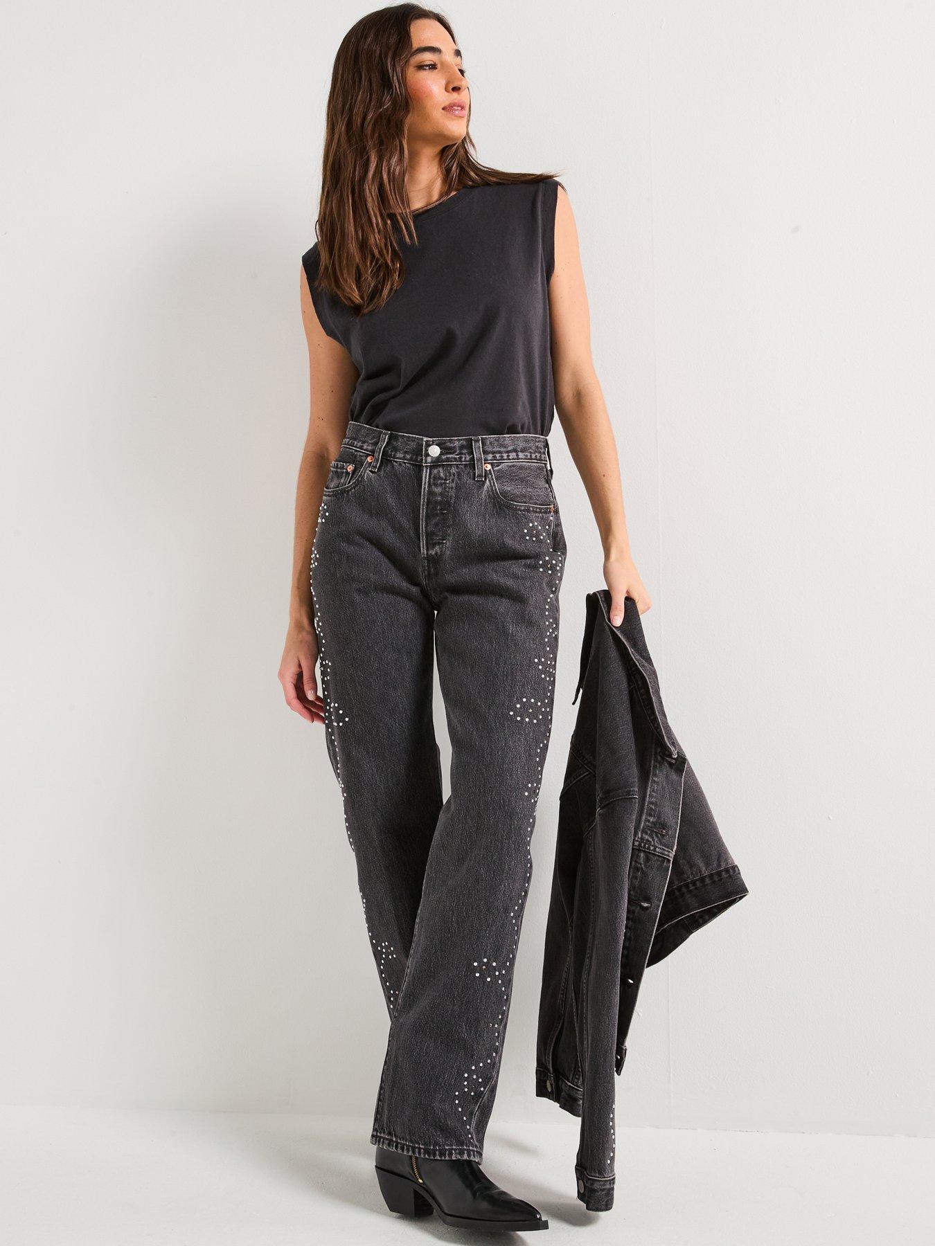 Image 3 of 6 of Levi's 501&reg; 90S Jeans - Bejewelled - Black