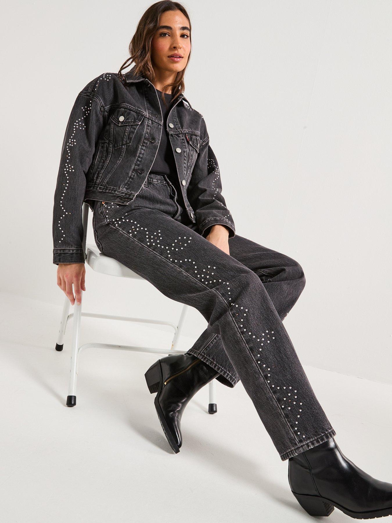 Image 5 of 6 of Levi's 501&reg; 90S Jeans - Bejewelled - Black