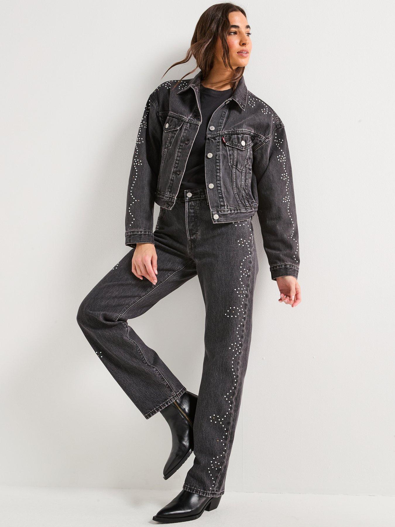 Image 6 of 6 of Levi's 501&reg; 90S Jeans - Bejewelled - Black