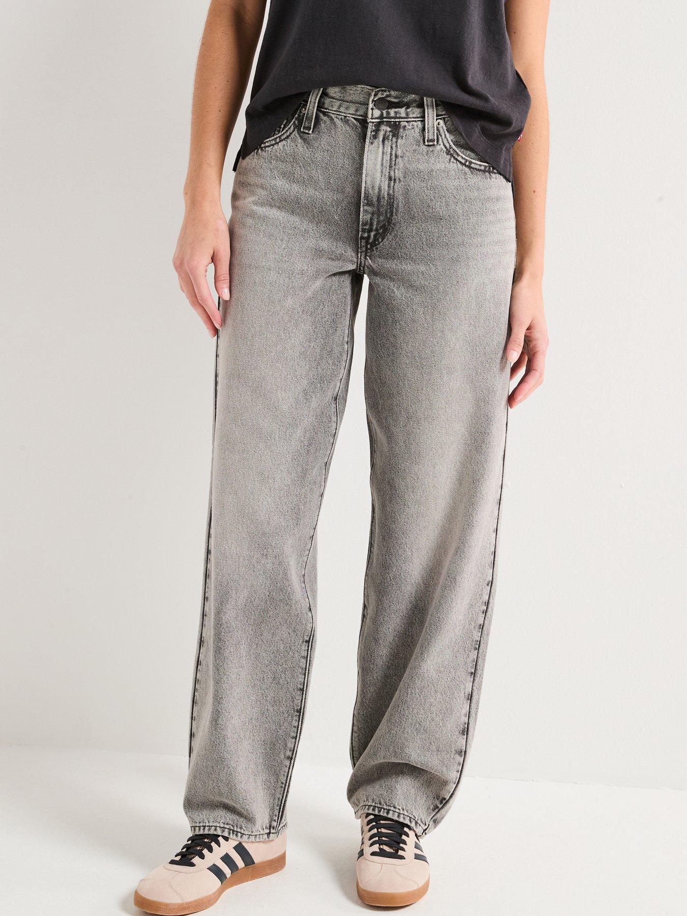undefined Baggy Dad Jeans - Grey