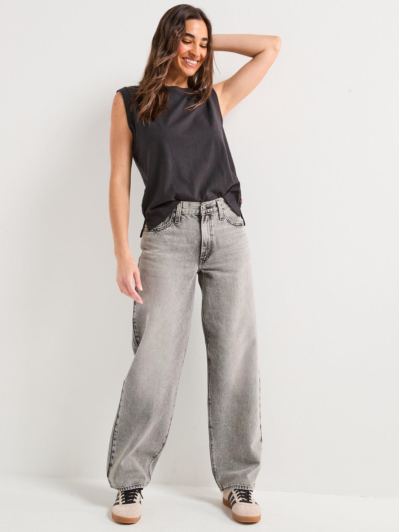 Image 3 of 6 of Levi's Baggy Dad Jeans - Path Of Totality&nbsp;- Grey