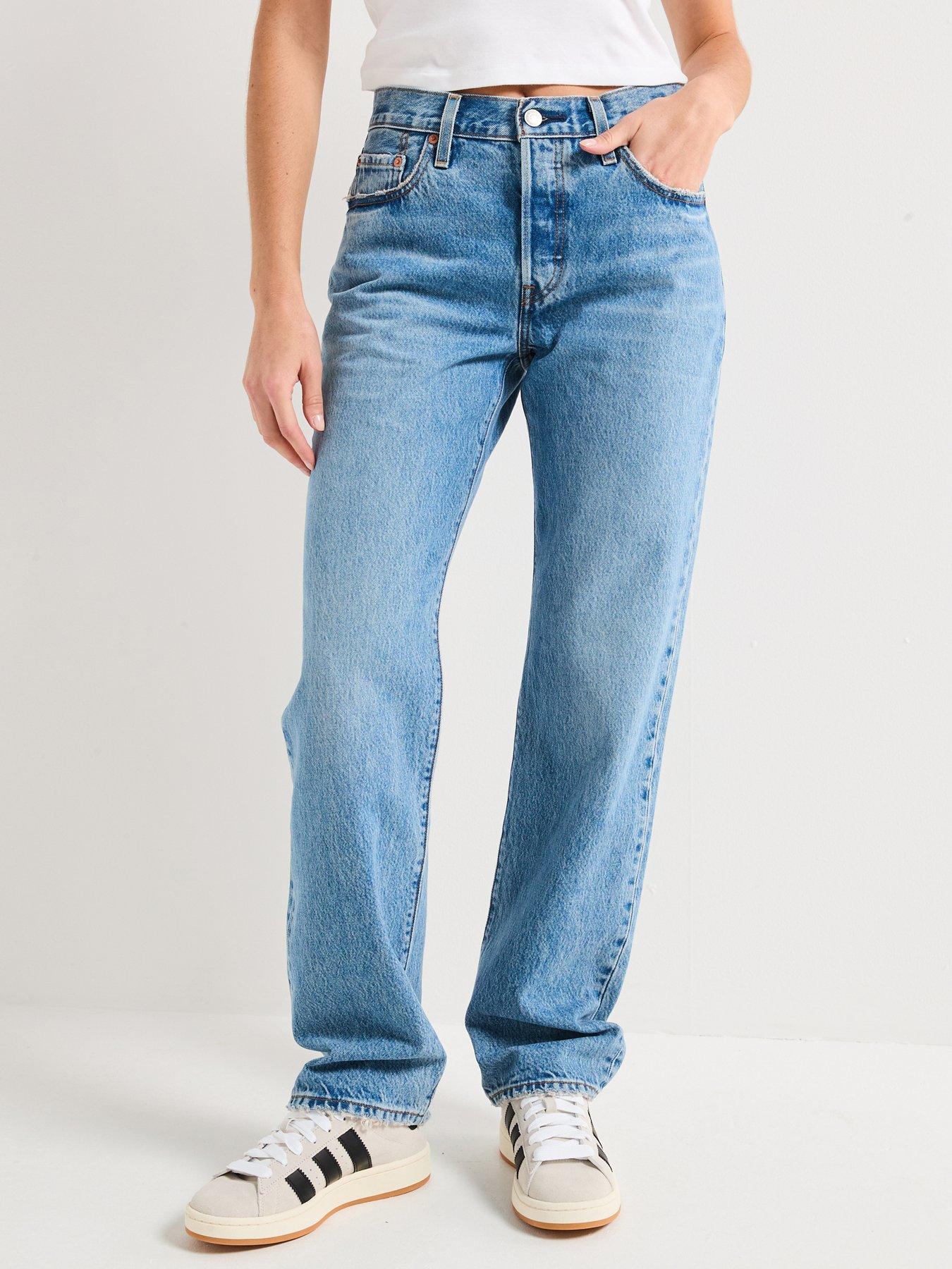 Image 1 of 5 of Levi's 501&reg; 90s Jeans - In Love With You - Blue