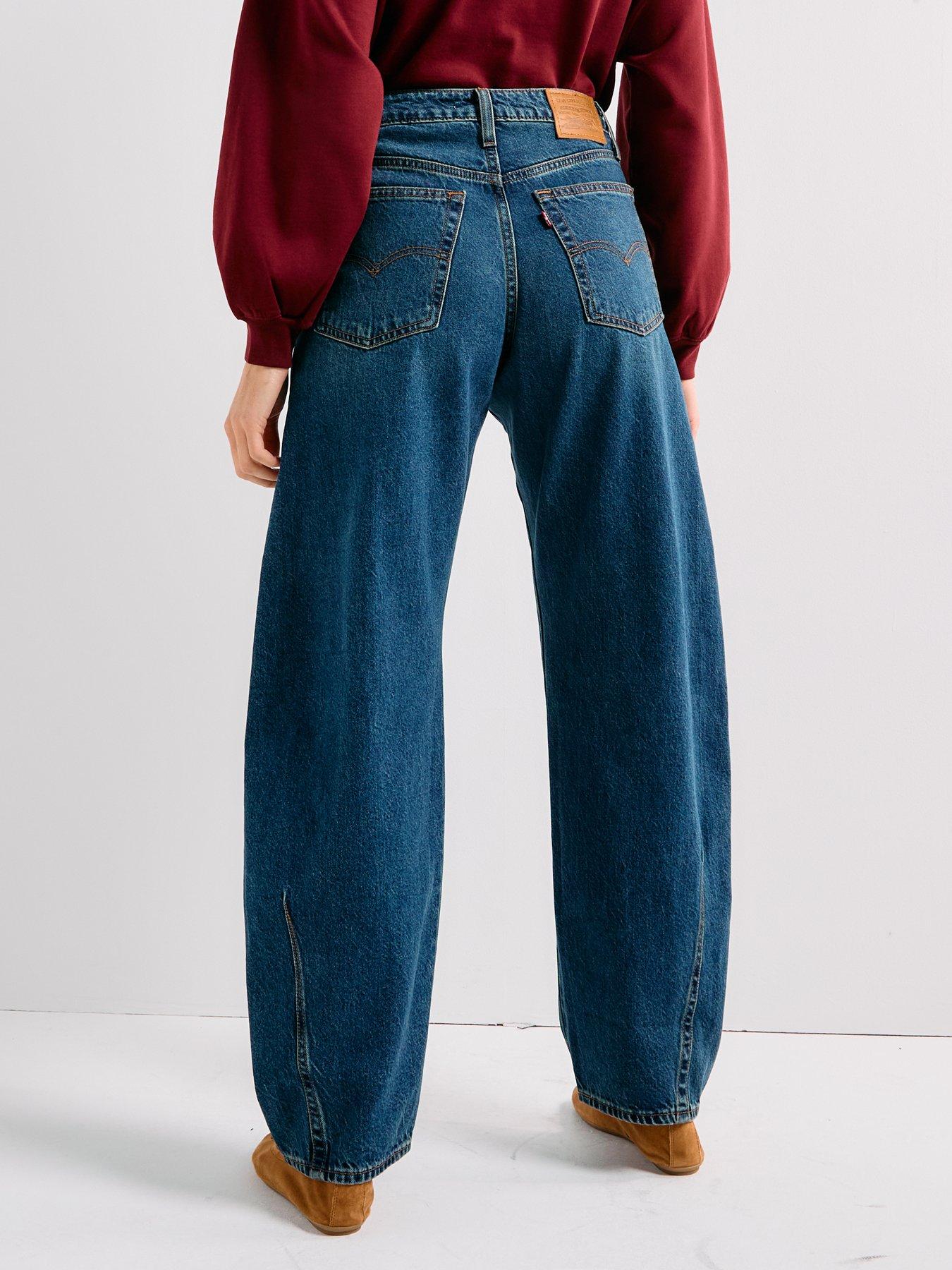 Image 2 of 6 of Levi's Baggy Dad Barrel Jeans - Most Wanted Navy