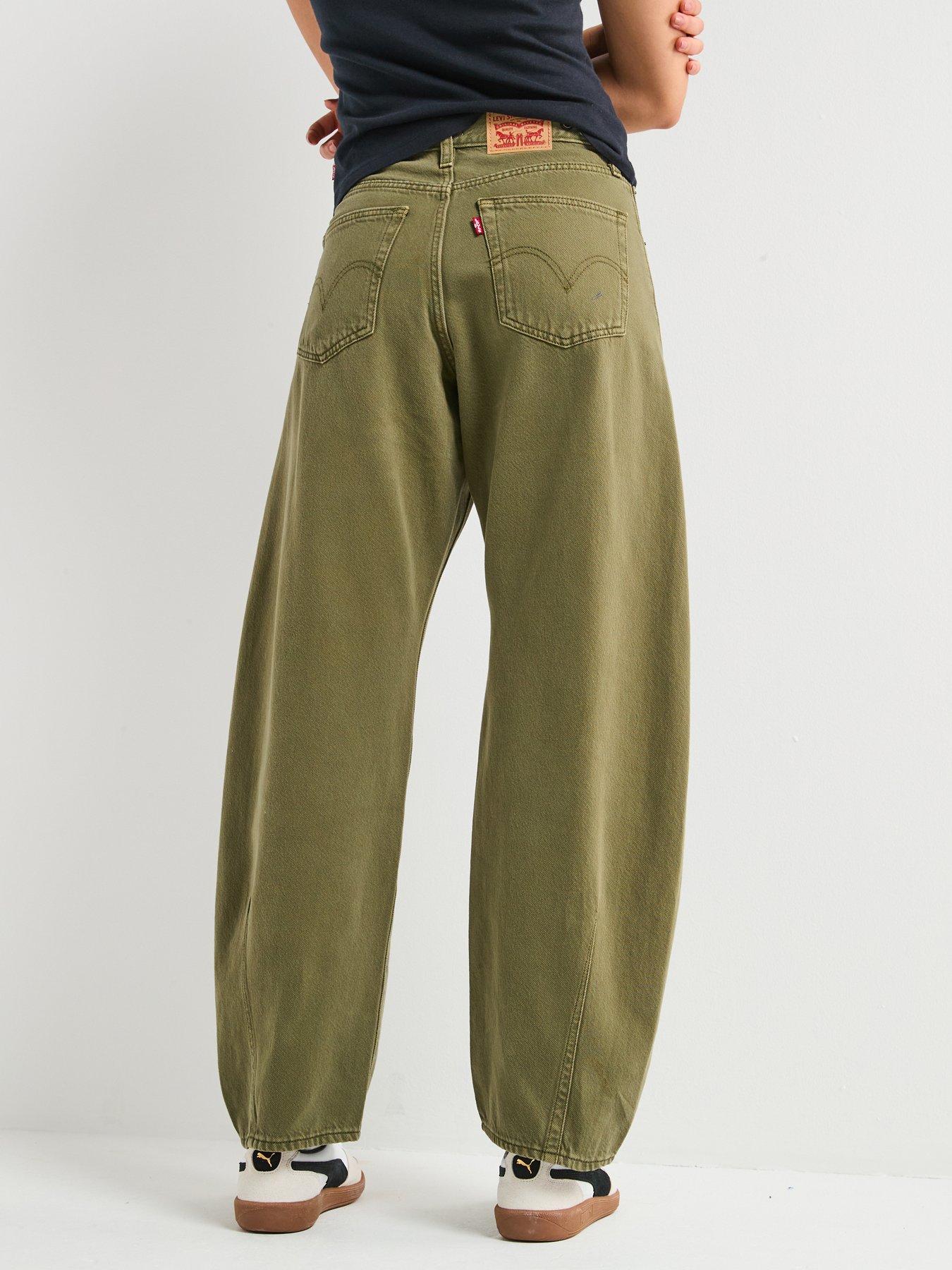  image of levis-cinch-barrel-jeans-green