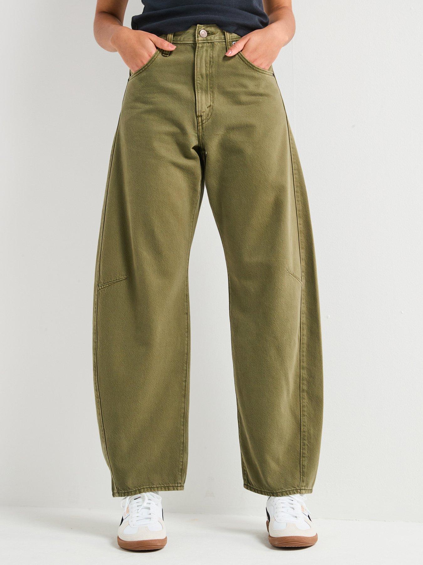  image of levis-cinch-barrel-jeans-green