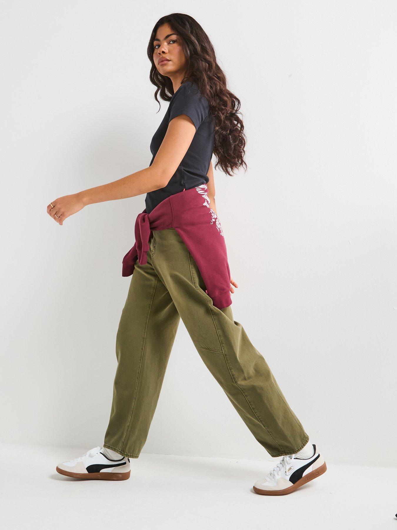 Image 5 of 6 of Levi's Cinch Barrel Jeans - Washed Ivy Green Gd