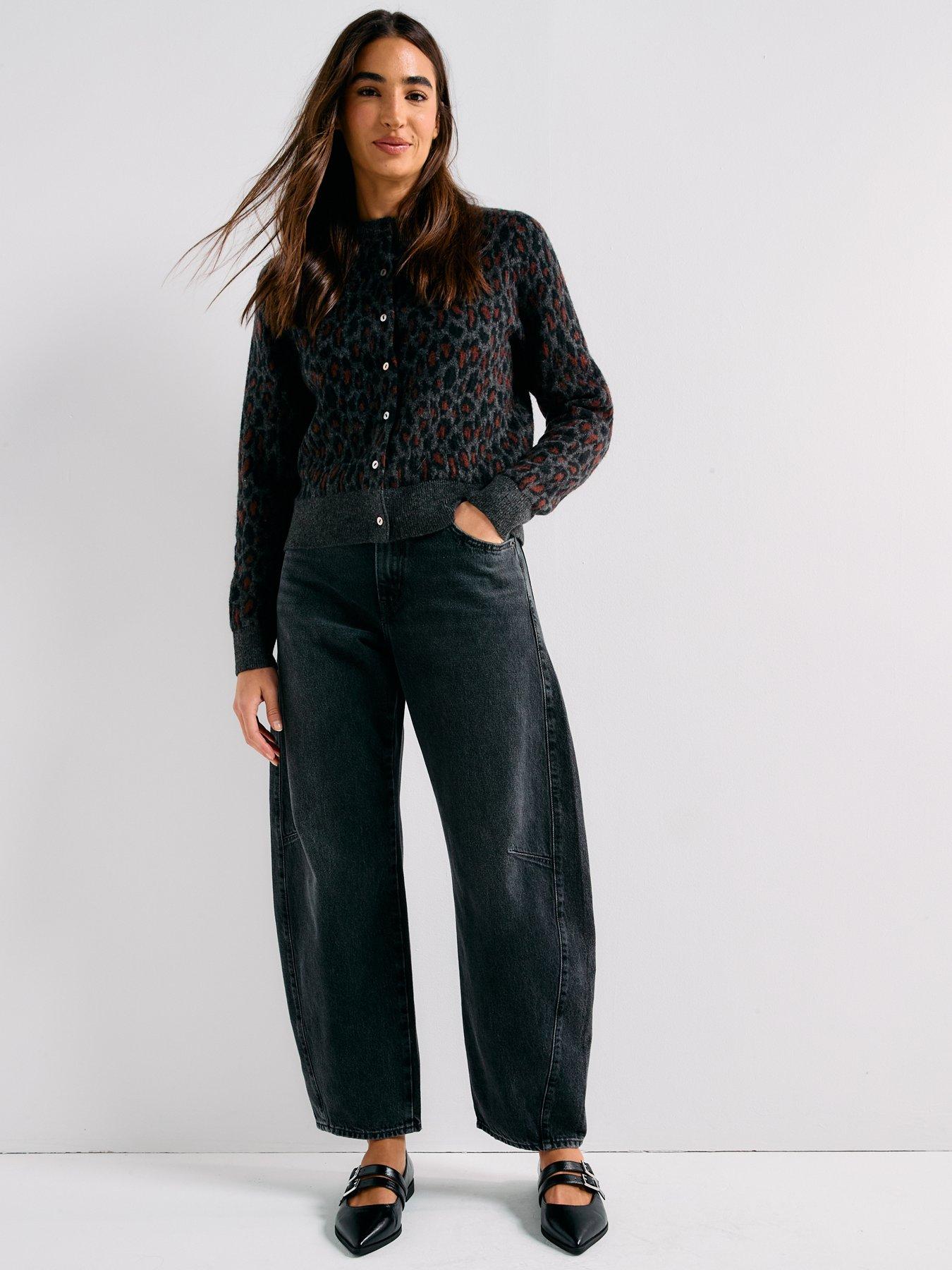 Image 3 of 6 of Levi's Baggy Dad Barrel Jeans - Rebel Edge Black