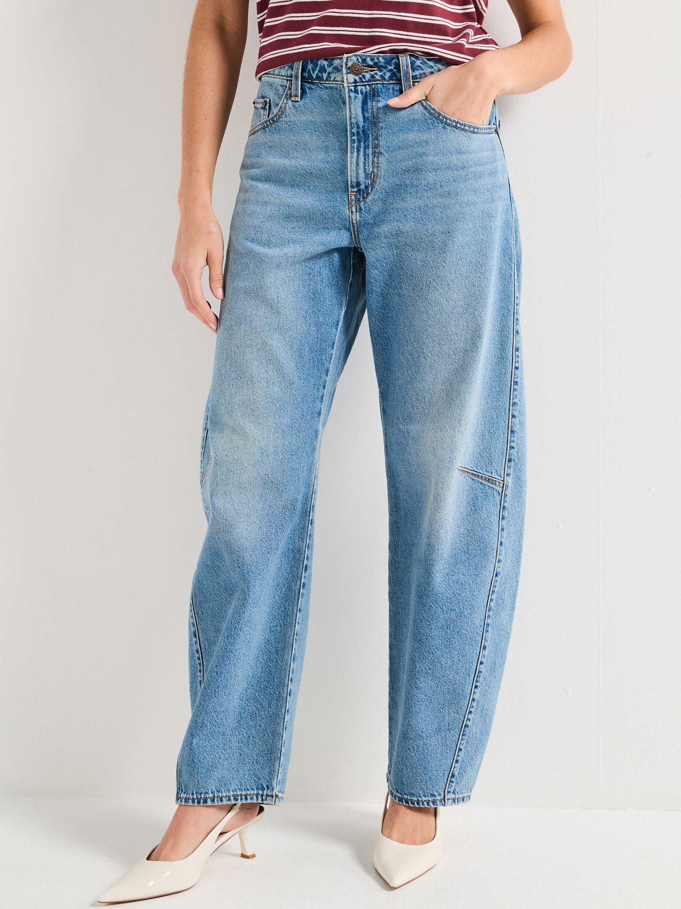 Image 3 of 5 of Levi's Baggy Dad Barrel Jeans - Easy Days Barrel&nbsp;- Blue