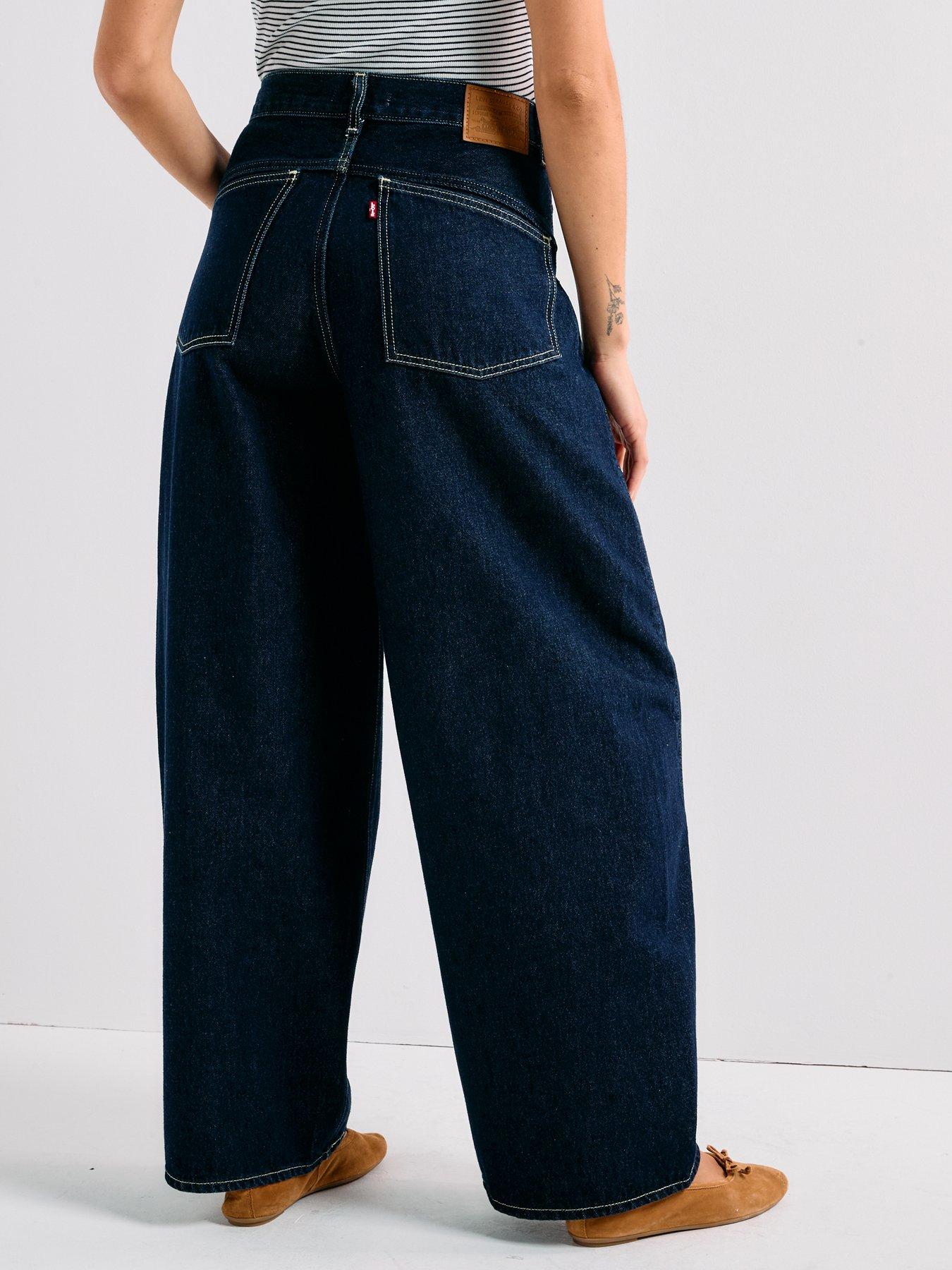 Image 2 of 6 of Levi's Super Baggy Barrel Jeans - Shaded View - Navy