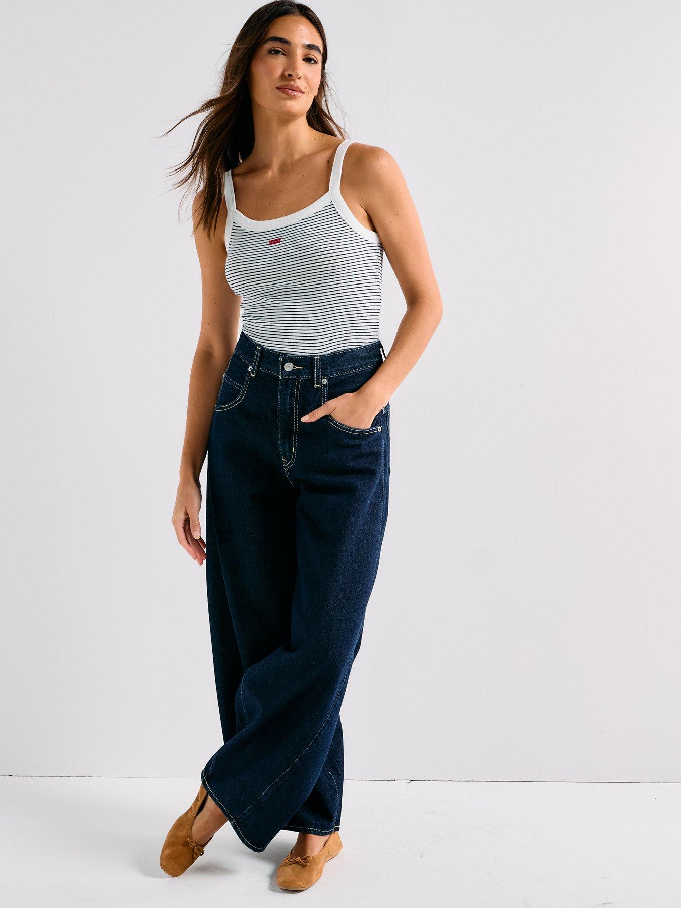 Image 3 of 6 of Levi's Super Baggy Barrel Jeans - Shaded View - Navy