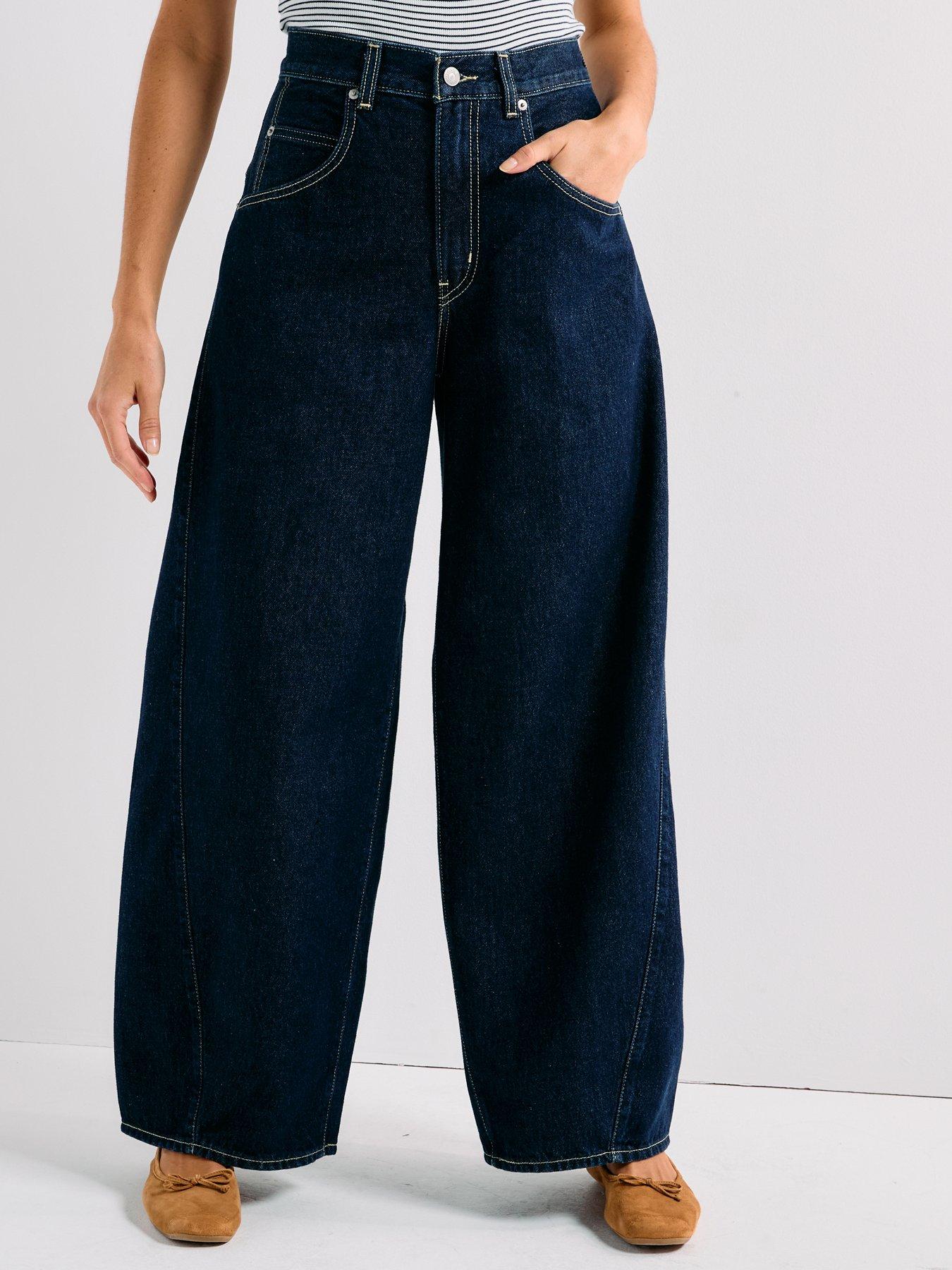 Image 4 of 6 of Levi's Super Baggy Barrel Jeans - Shaded View - Navy