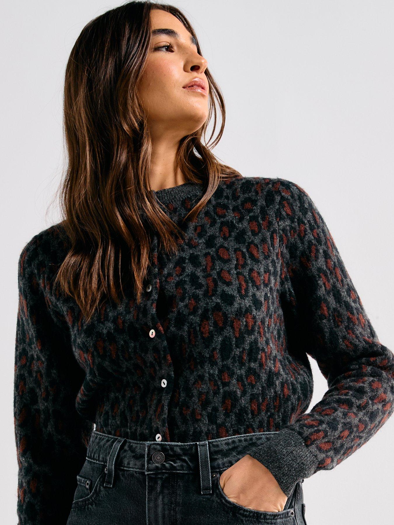Image 4 of 6 of Levi's Tara Wooly Cardigan - Black