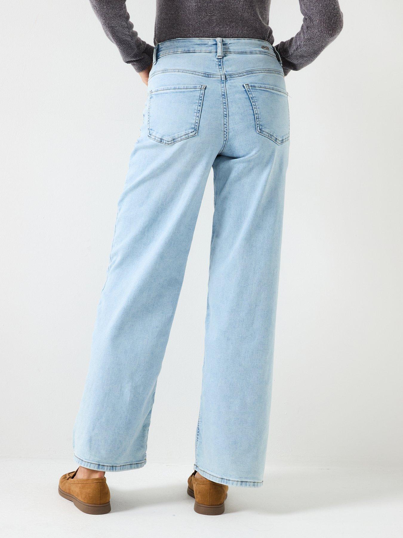Image 2 of 5 of JDY High Waist Wide Leg Jeans - Blue