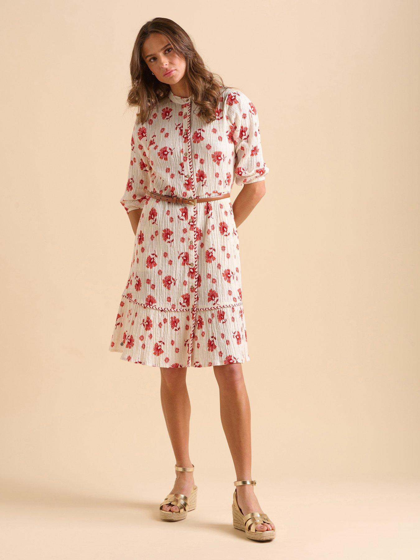 undefined Fan Floral Knee Length Dress