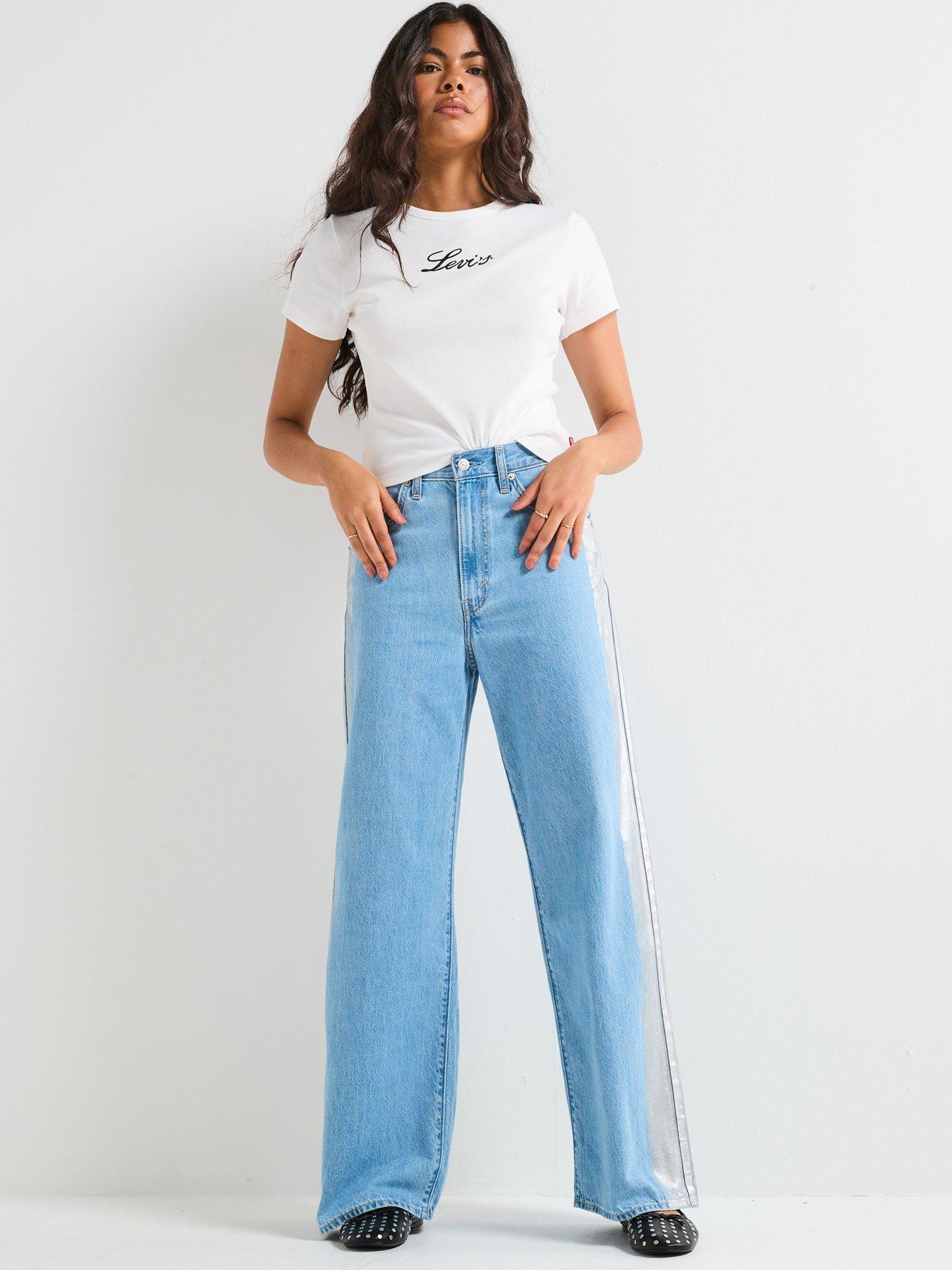 Image 3 of 6 of Levi's Cinch Baggy Jeans - Rain Or Shine&nbsp;- Blue