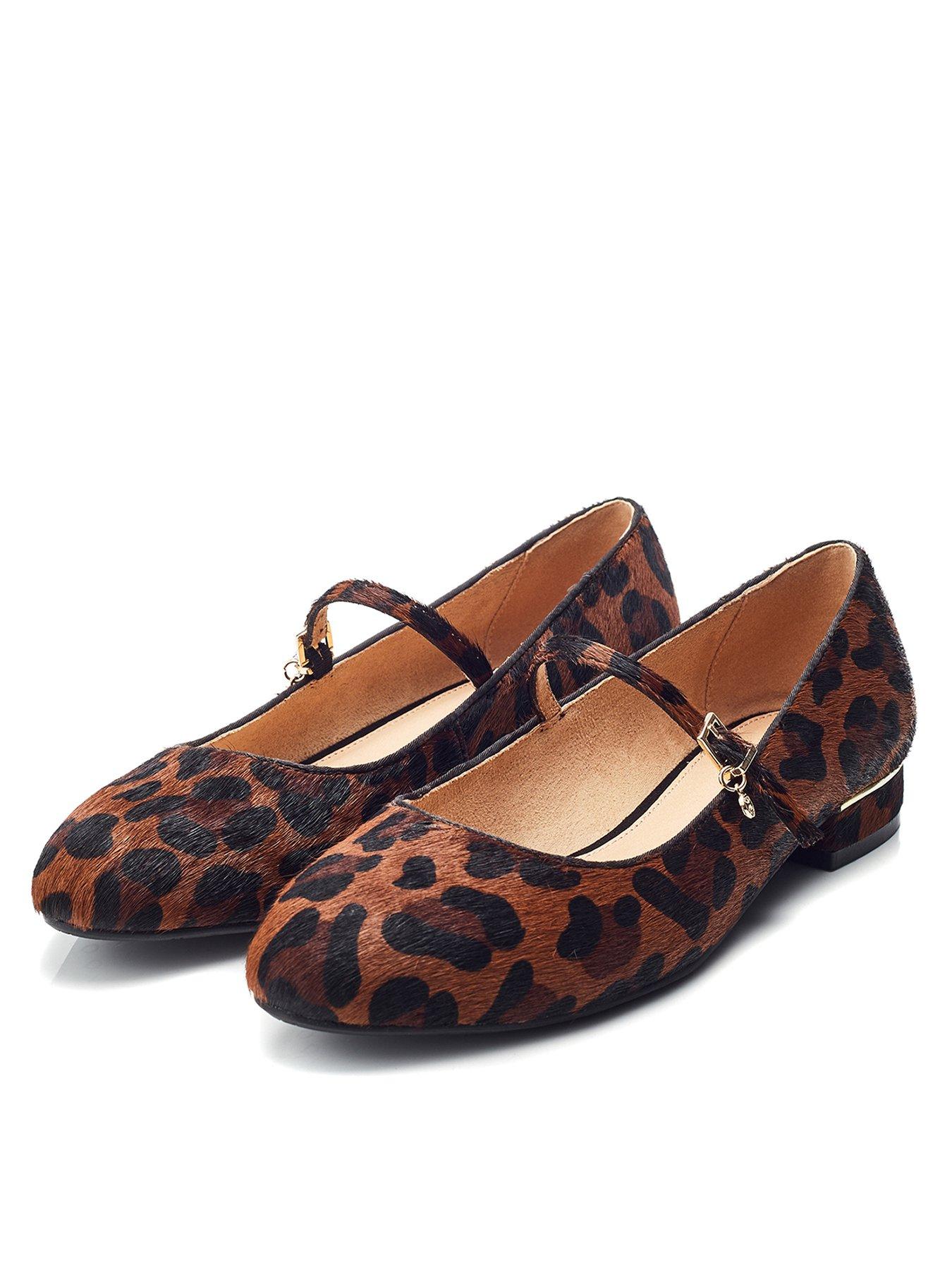 stillFront image of moda-in-pelle-florentin-leather-ballerina-leopard