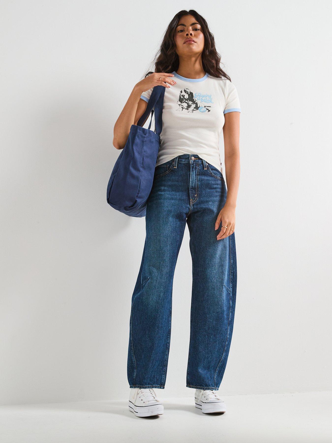 Image 6 of 6 of Levi's Cinch Barrel Jeans - New Shades - Navy