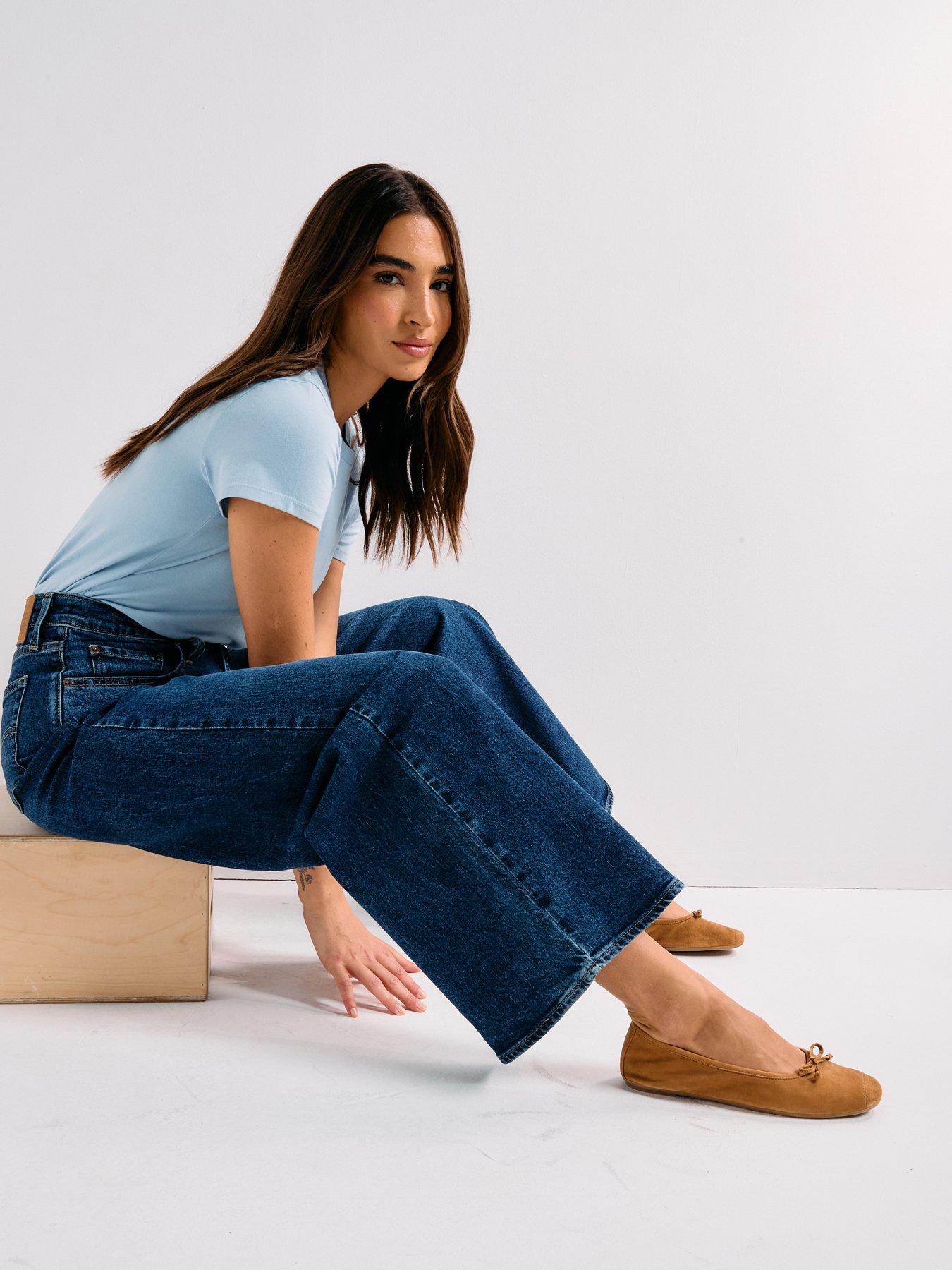 front image of levis-728-high-rise-wide-leg-jeans-woodstock-wide-leg-navy