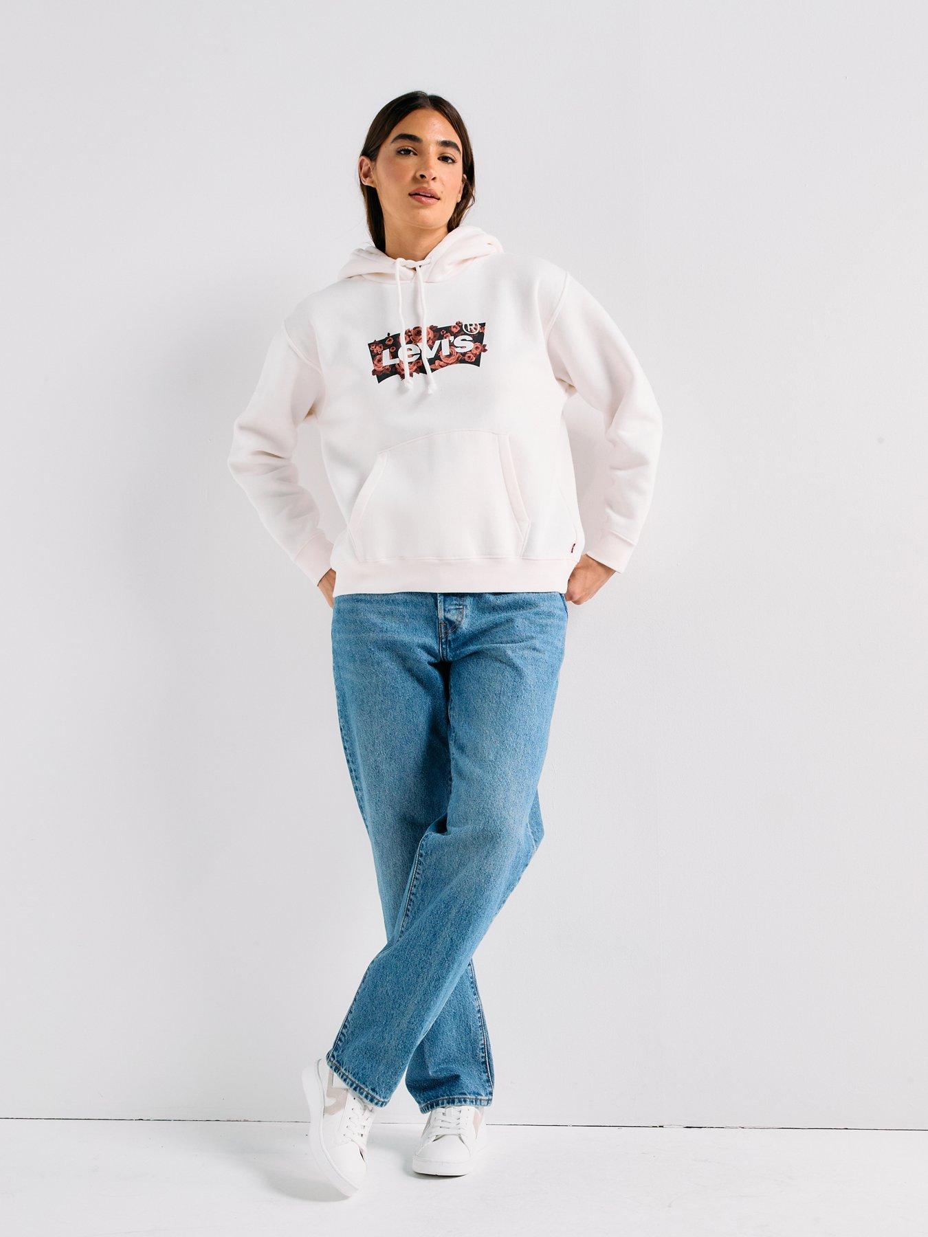 Image 3 of 6 of Levi's Levi's&reg;&nbsp;Women's Everyday Hoodie - Magnolia Fill Egret - White