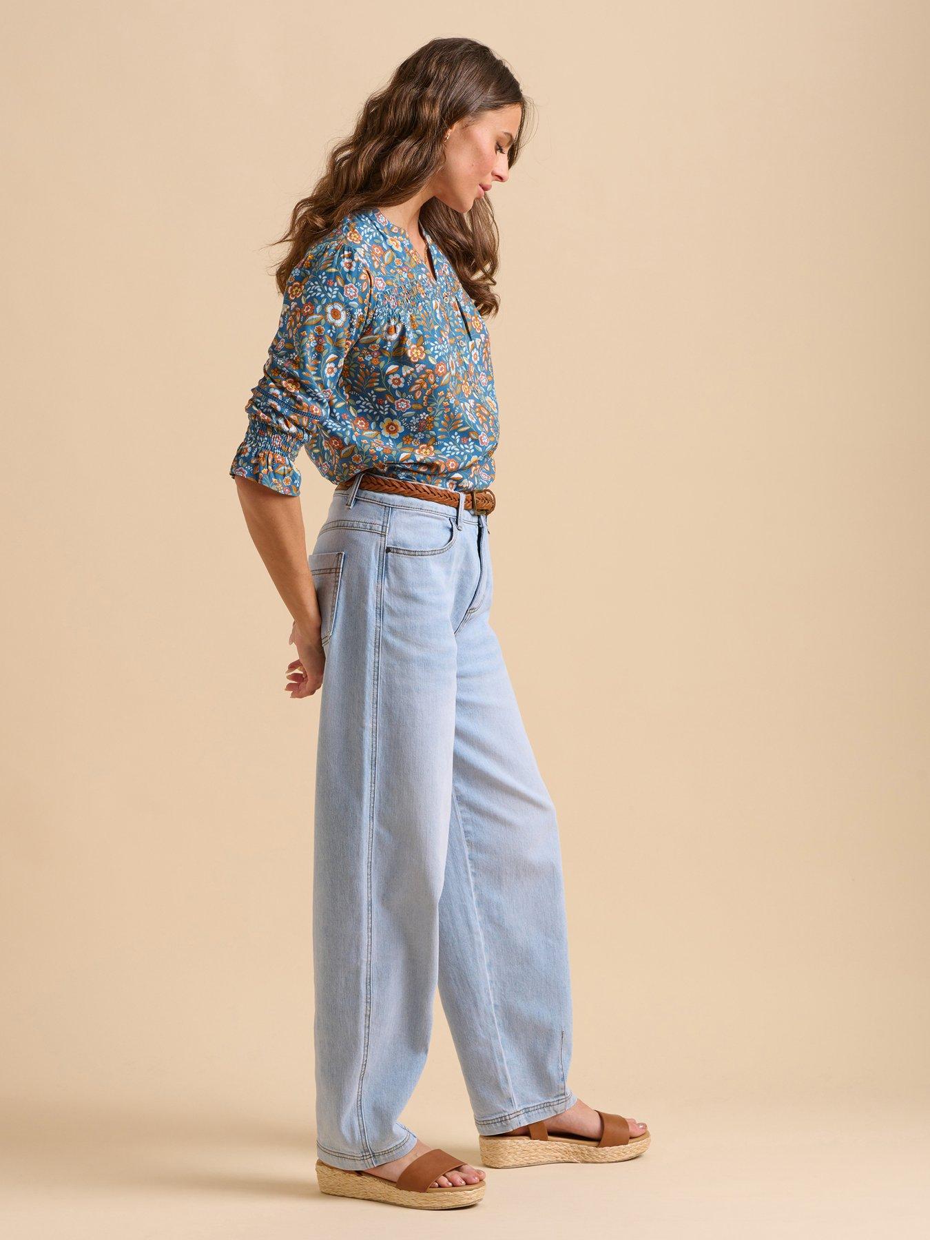  image of brakeburn-navy-secret-garden-blouse