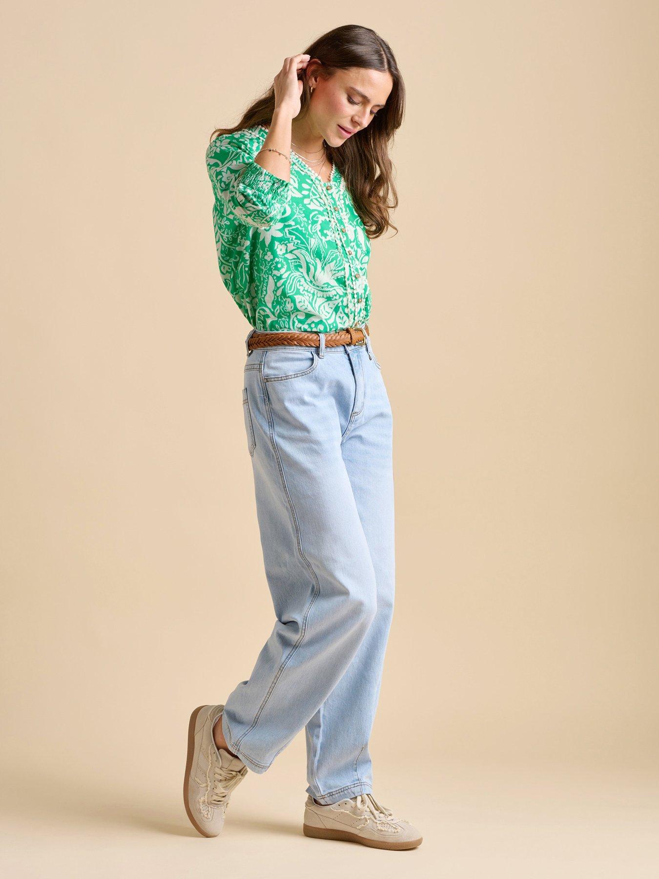 Image 1 of 5 of Brakeburn Wildflower Blouse - Green