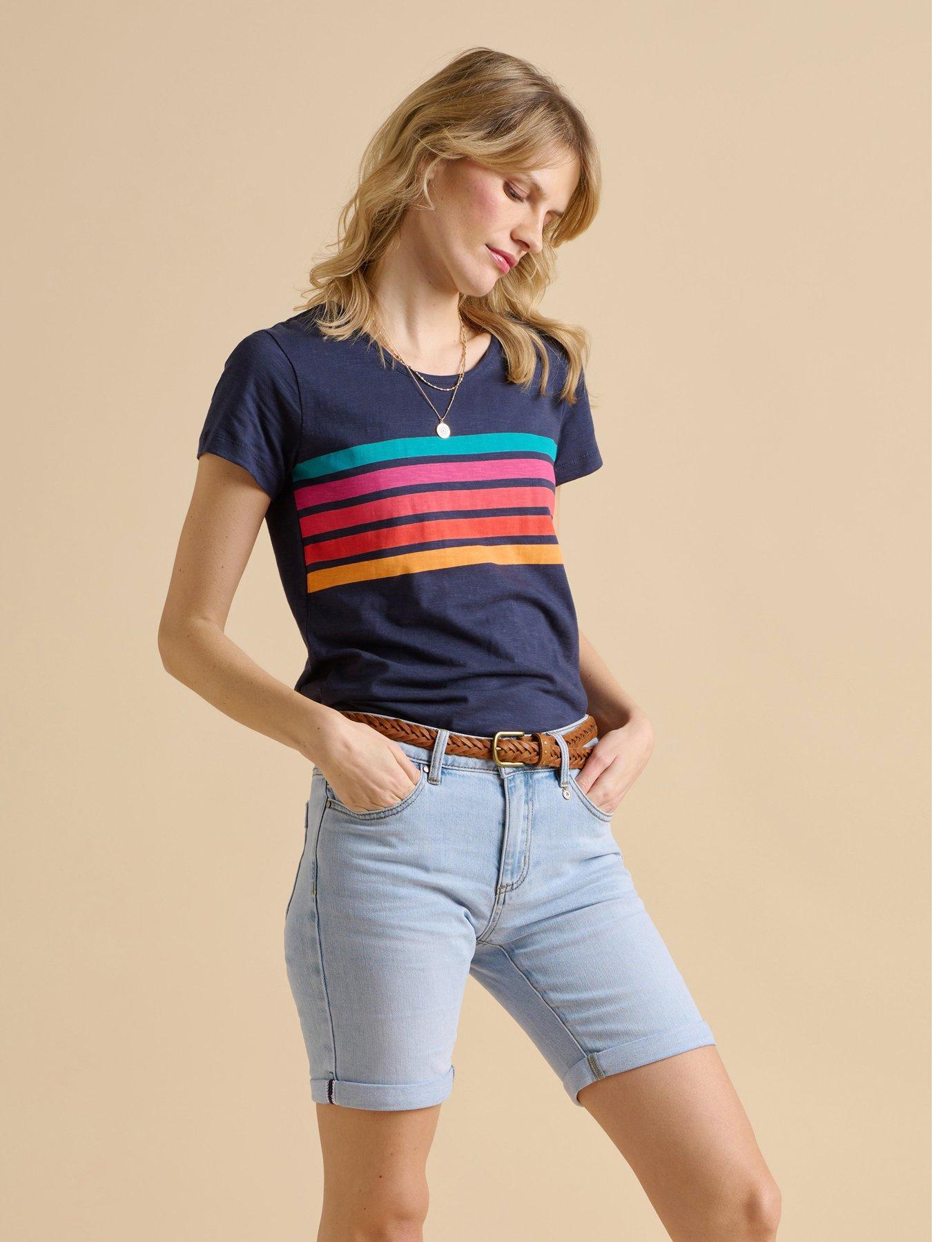 Image 4 of 5 of Brakeburn Shore T-shirt - Navy