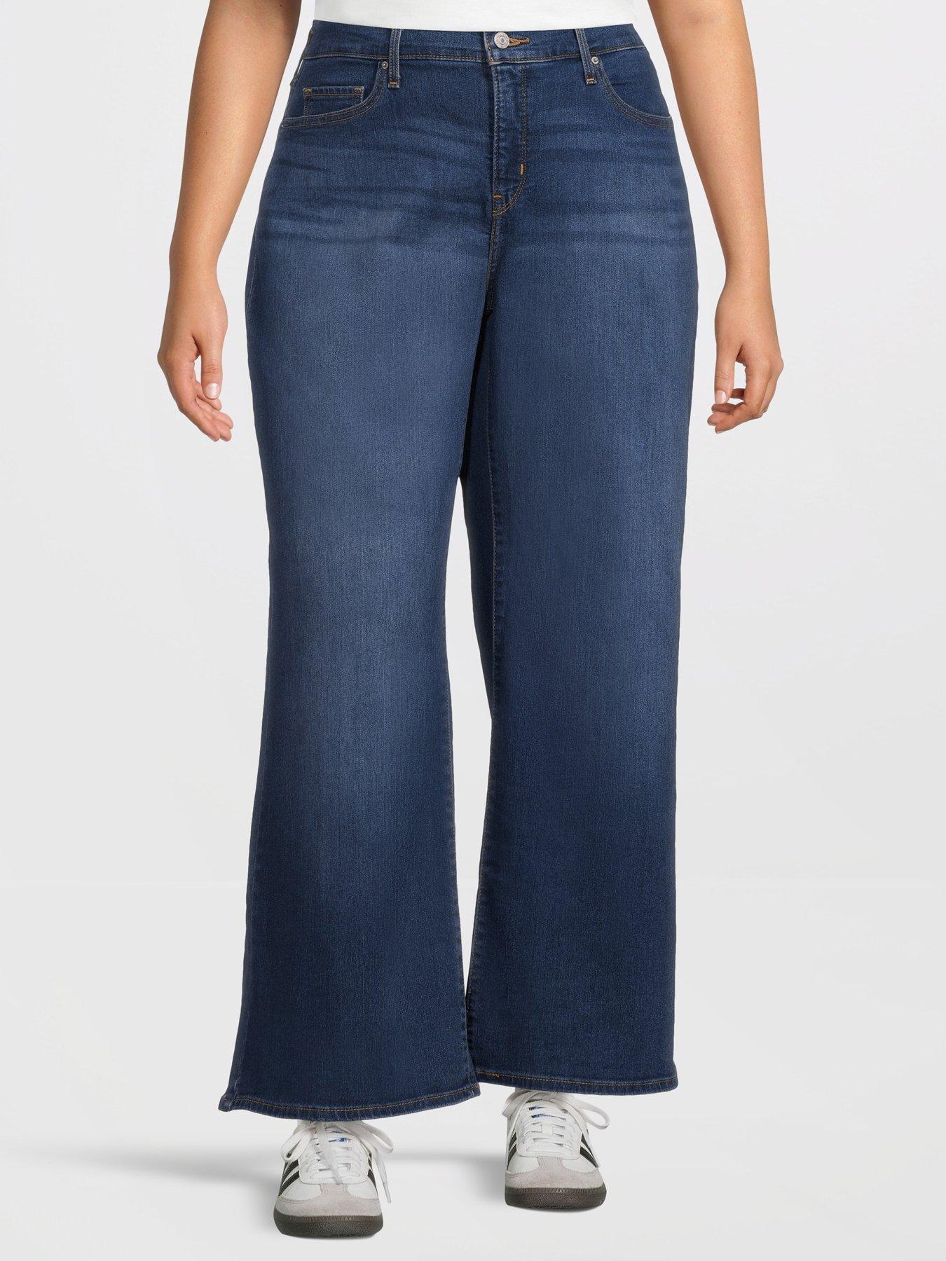 Levi's Plus 318 Shaping Wide-Leg Jeans - Clever Girl Plus - Navy