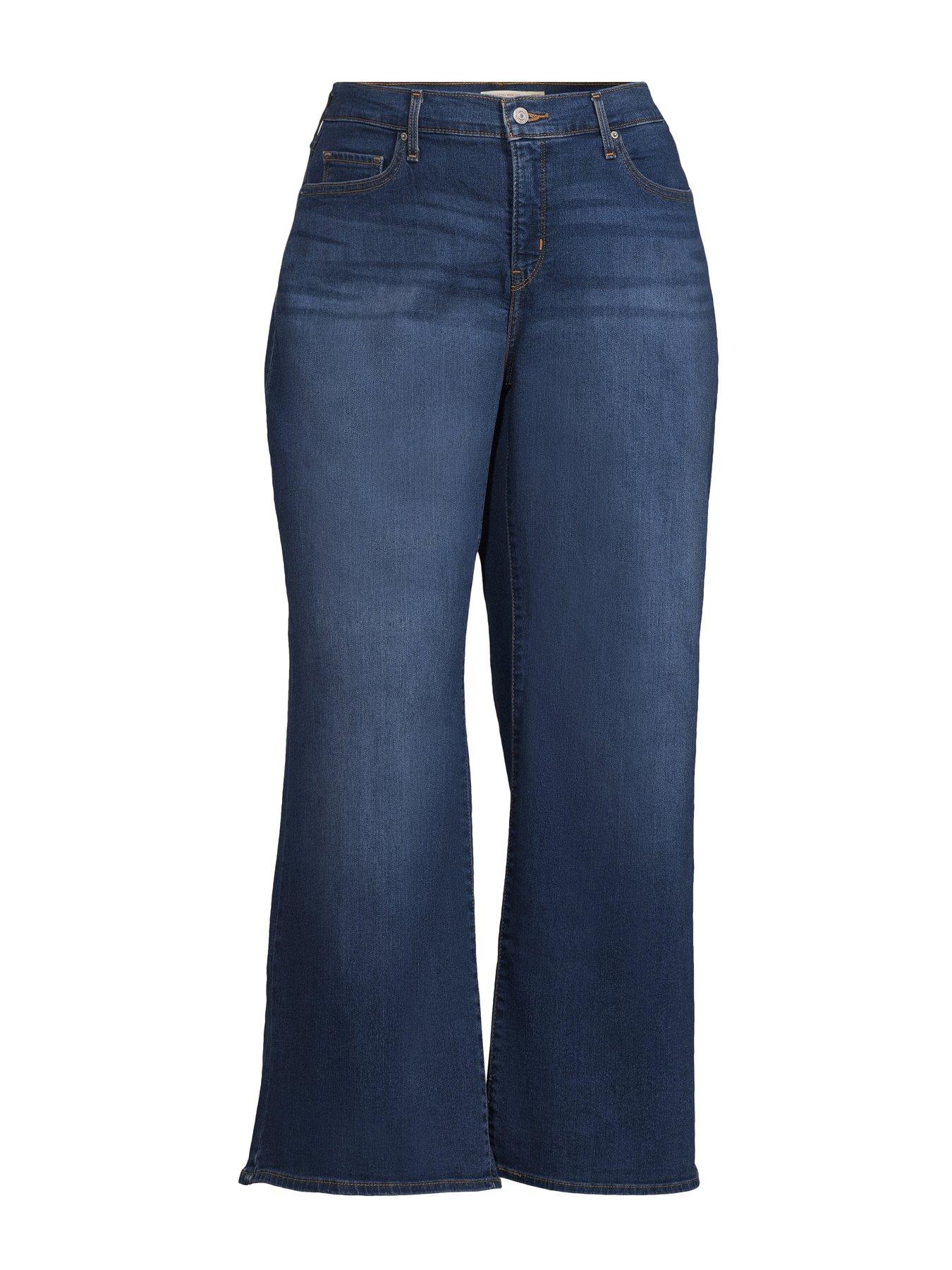 Image 5 of 5 of Levi's Plus 318 Shaping Wide-leg Jeans (plus Size) - Clever Girl Plus - Navy