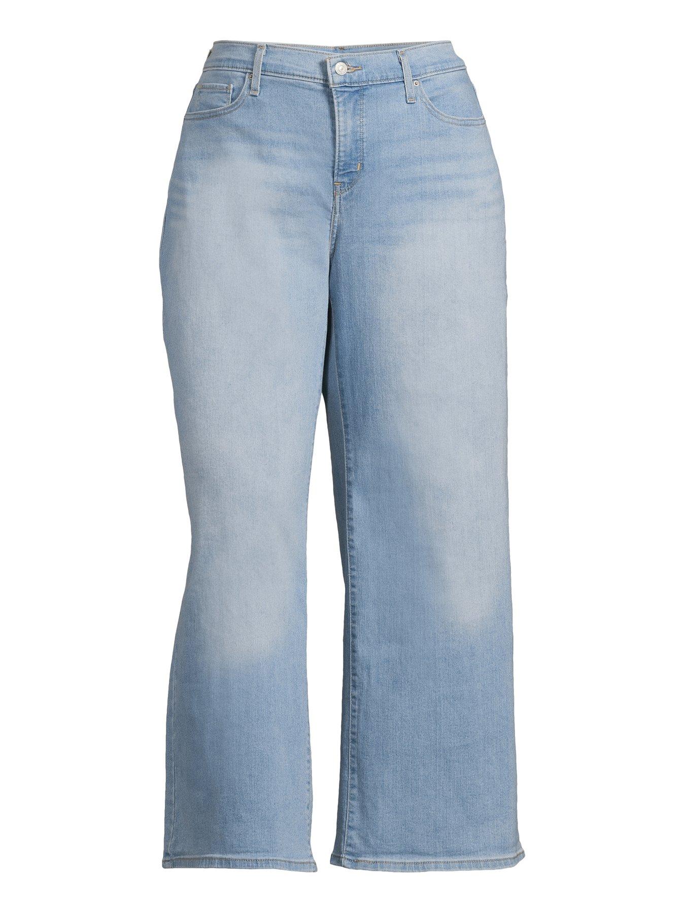 Image 5 of 5 of Levi's Plus 318 Shaping Wide-leg Jeans (plus Size) - Tall Glass Of Water Plus - Blue