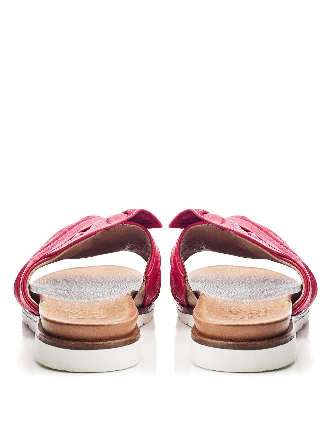  image of moda-in-pelle-jemini-twist-leather-sandal-raspberry