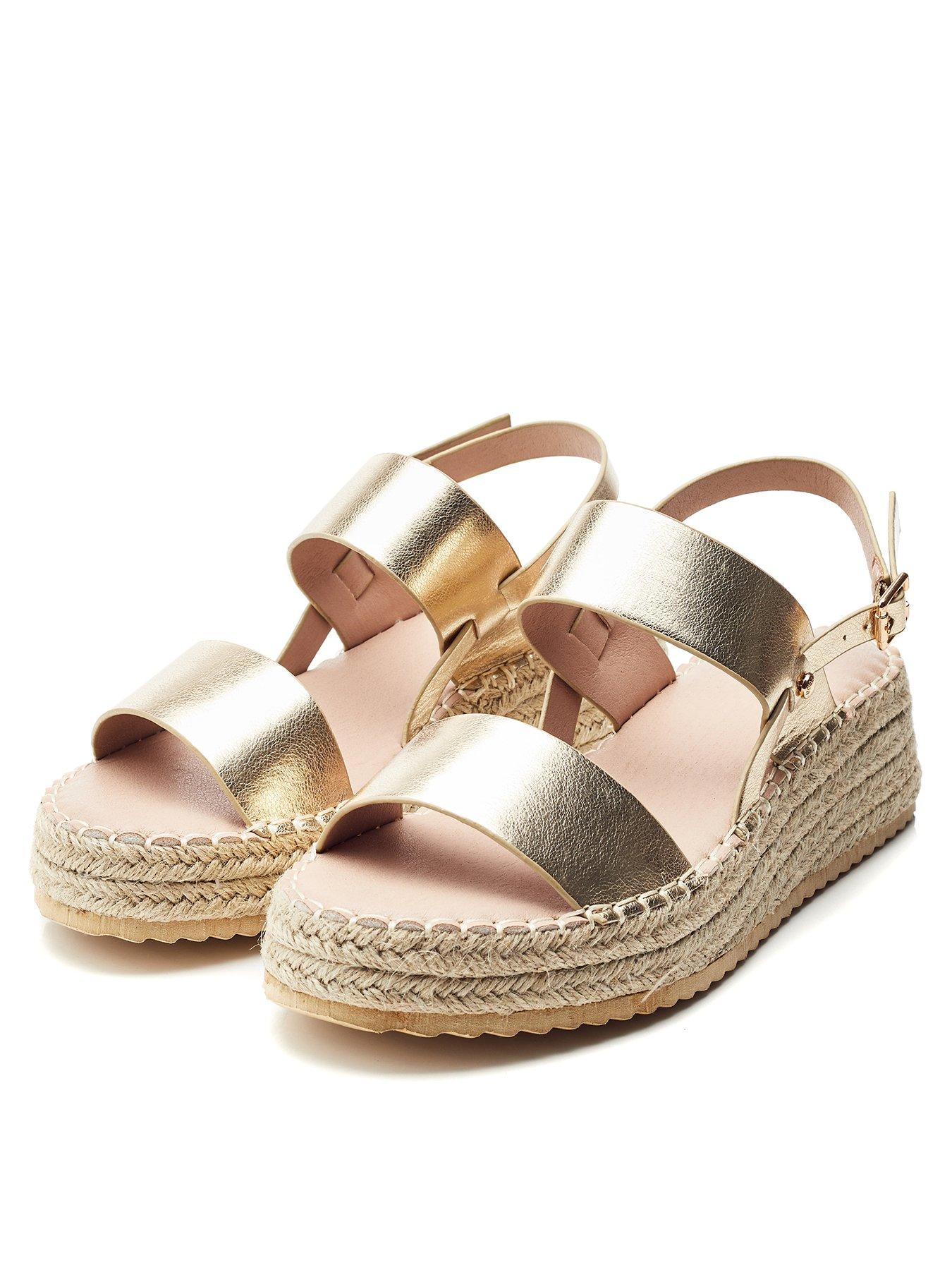 stillFront image of moda-in-pelle-nashay-espadrille-sandal-gold