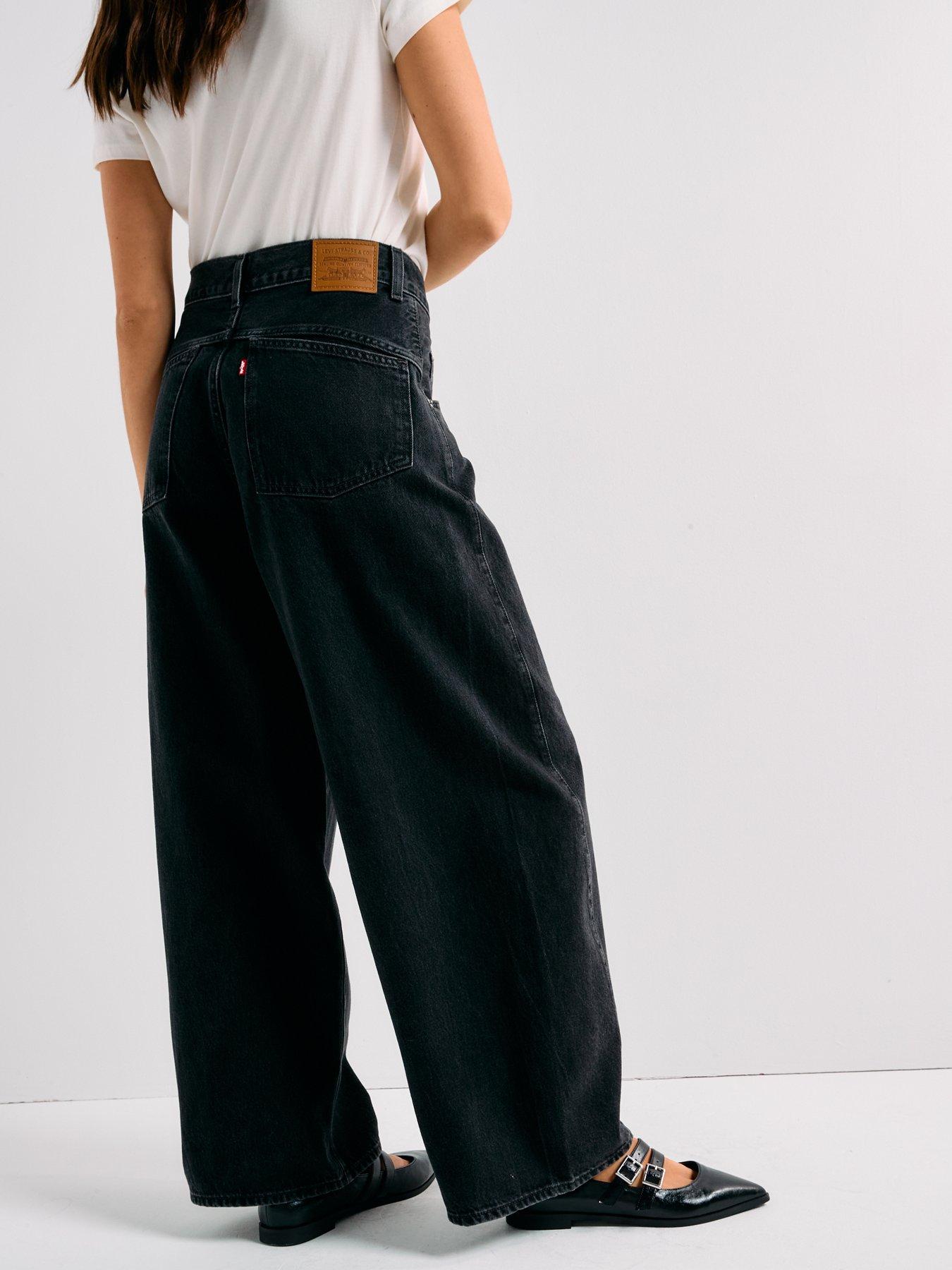 Image 6 of 6 of Levi's Super Baggy Barrel Jeans - Open Mind - Black