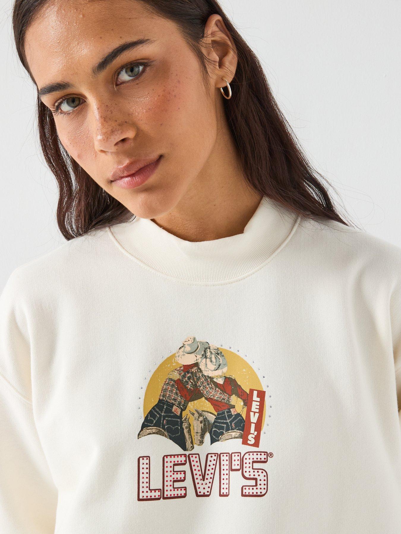 image of levis-graphic-collins-mock-neck-sweatshirt-white
