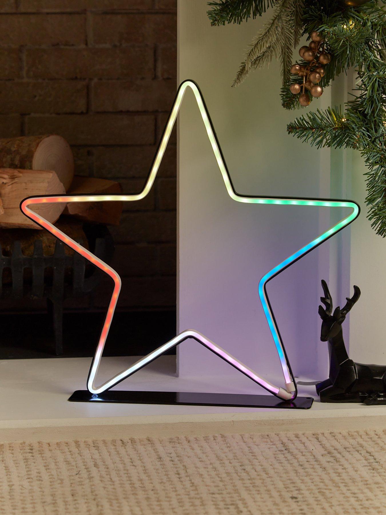 Festive 40 cm Neon Flex RGR Indoor/Outdoor Christmas Star Light with Remote
