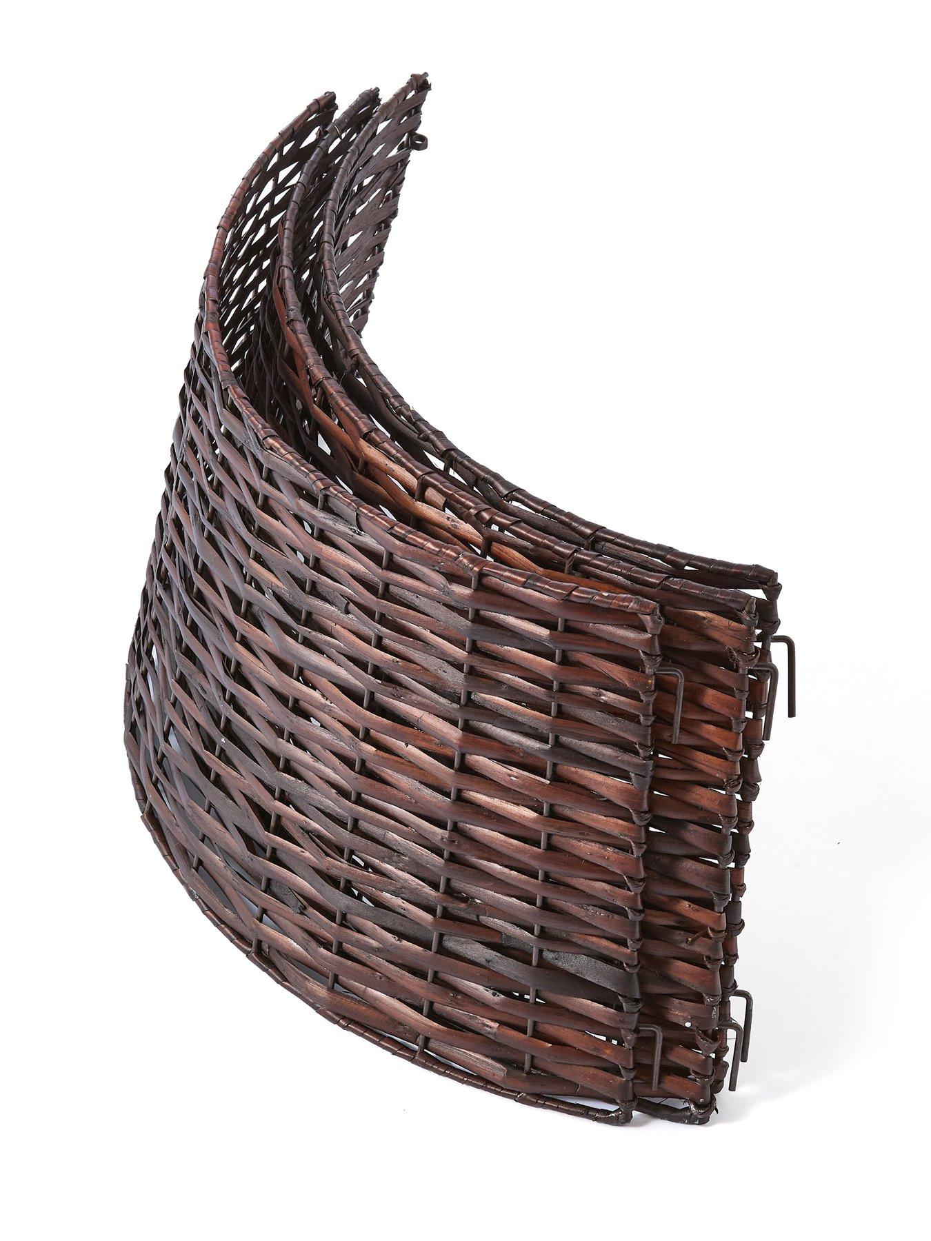 Image 3 of 4 of Festive Dark Brown Willow Christmas Tree Skirt -&nbsp;50 x 70 cm