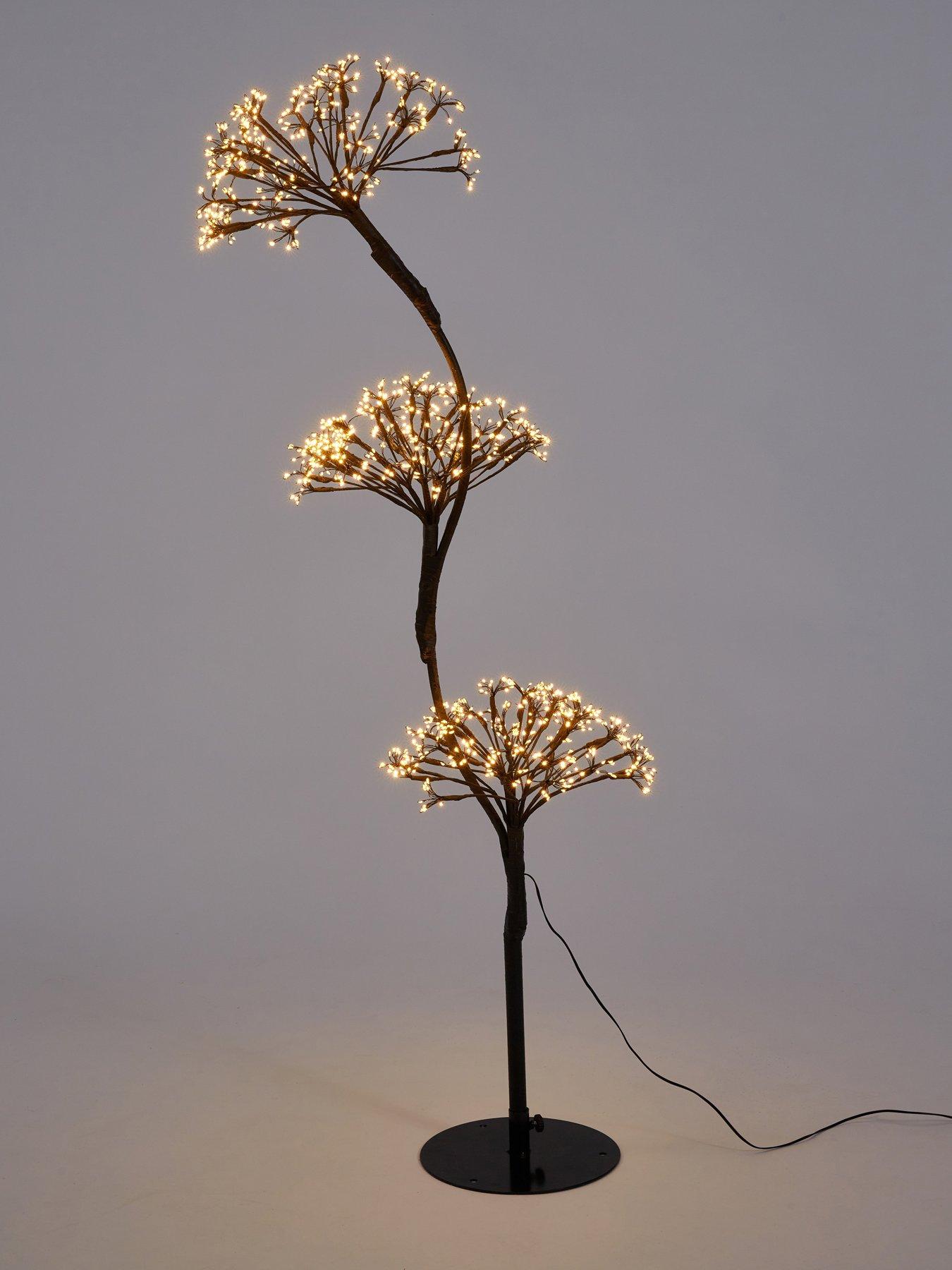 Image 2 of 6 of Festive 120&nbsp;cm Dewdrop Firework Ball Outdoor&nbsp;Christmas Tree with Warm White LEDs