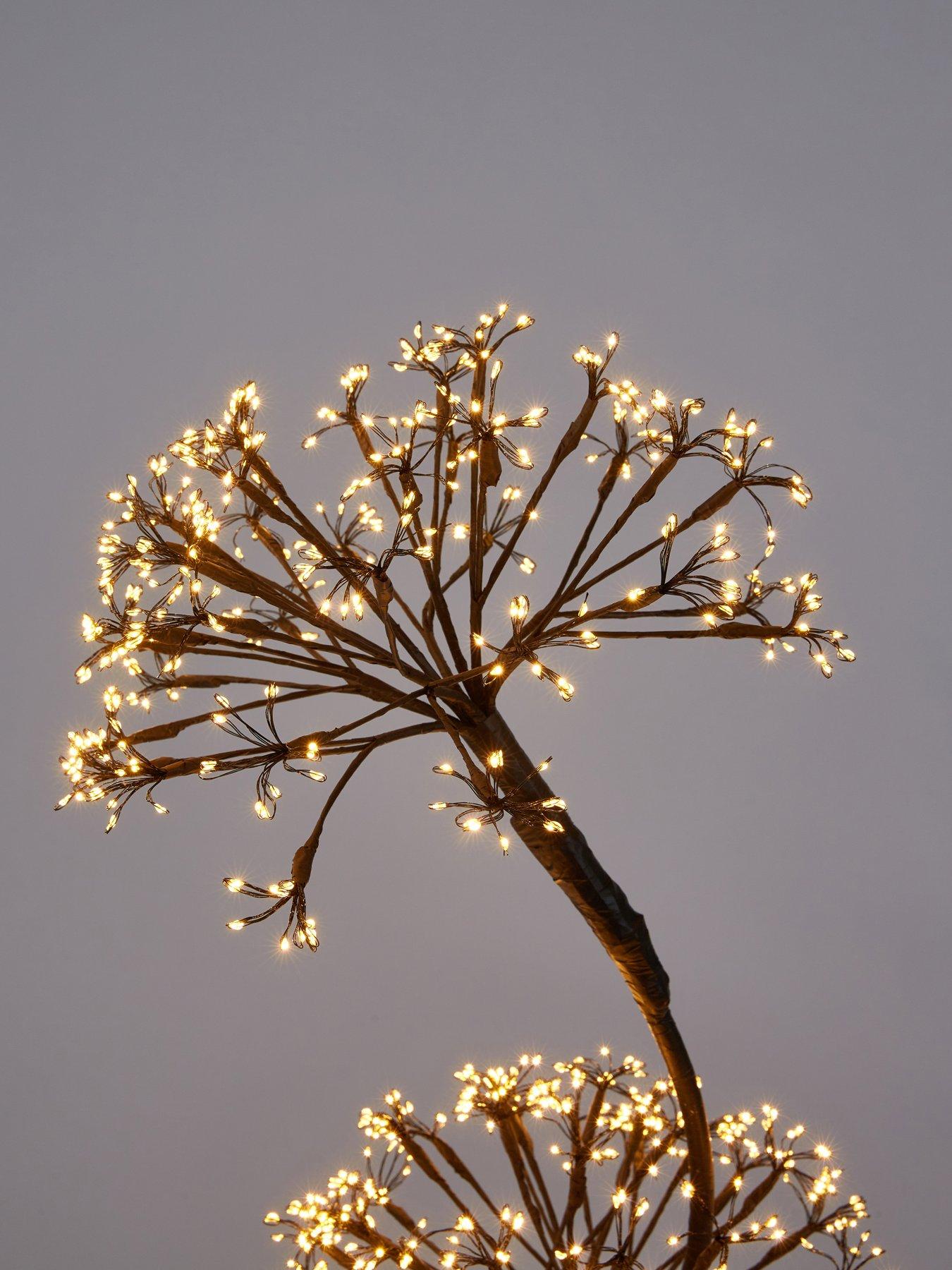 Image 4 of 6 of Festive 120&nbsp;cm Dewdrop Firework Ball Outdoor&nbsp;Christmas Tree with Warm White LEDs