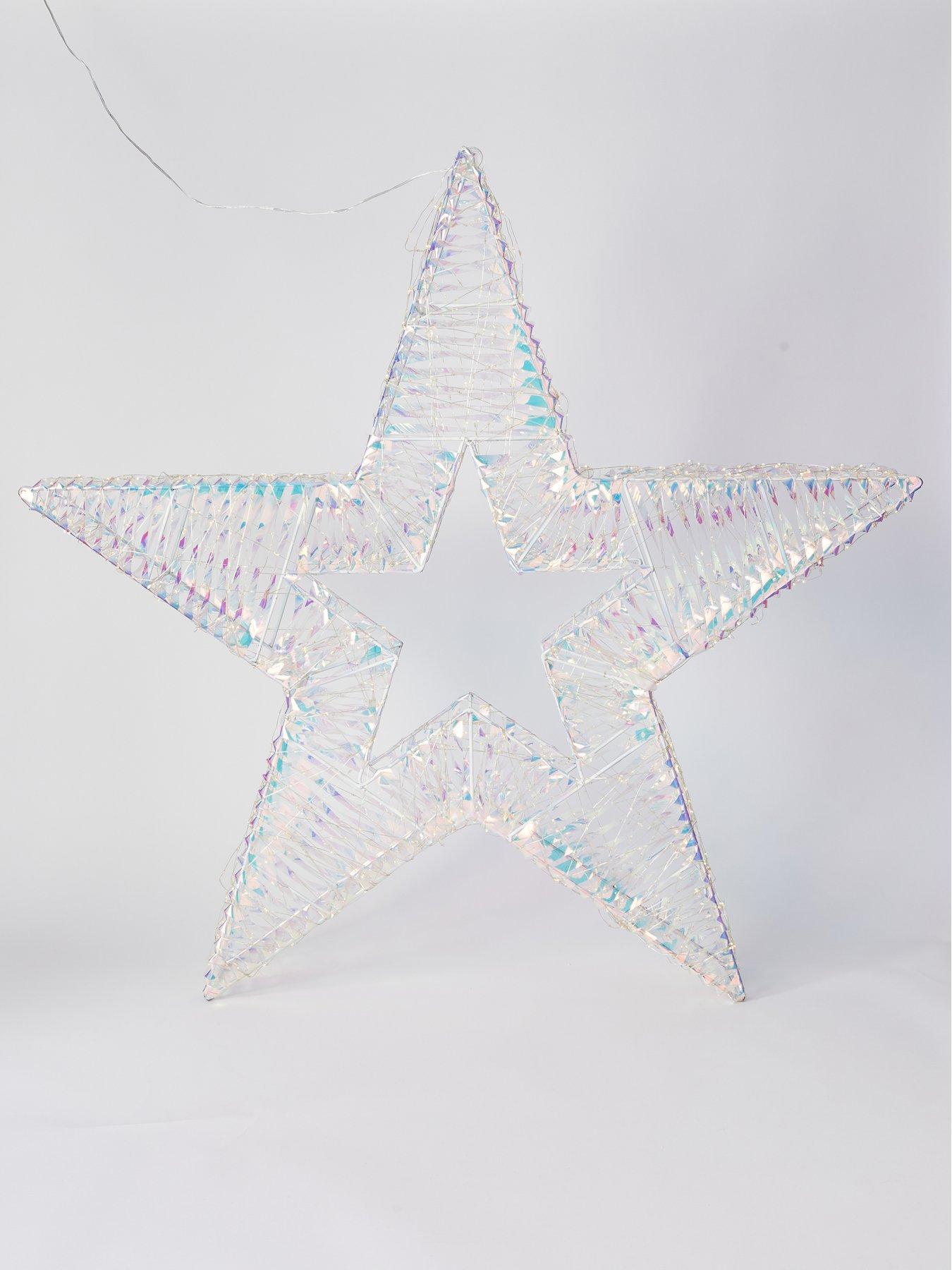Image 2 of 6 of Festive 100&nbsp;cm Large Iridescent Multifunction Star Indoor/Outdoor Christmas&nbsp;Light