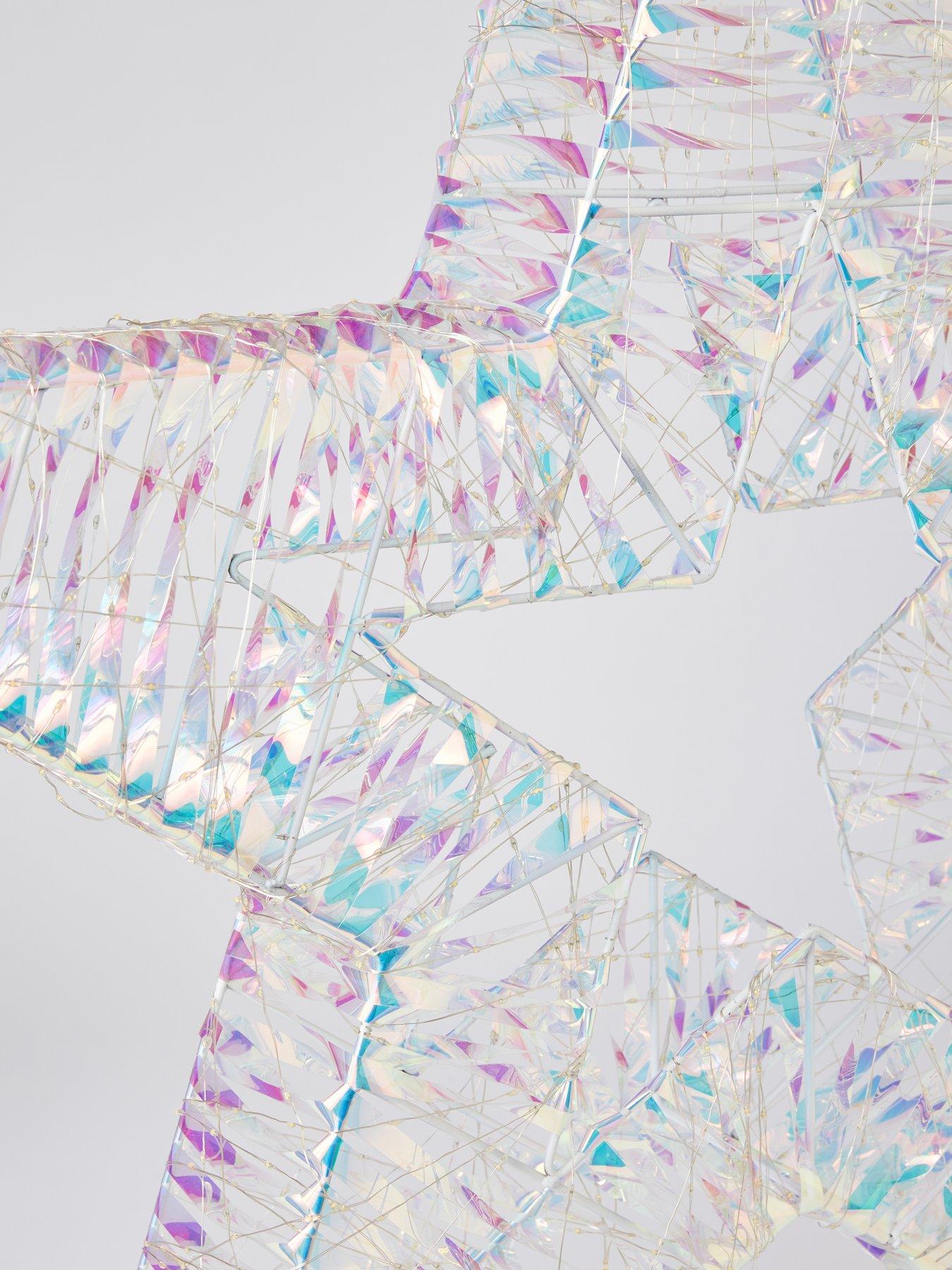 Image 4 of 6 of Festive 100&nbsp;cm Large Iridescent Multifunction Star Indoor/Outdoor Christmas&nbsp;Light