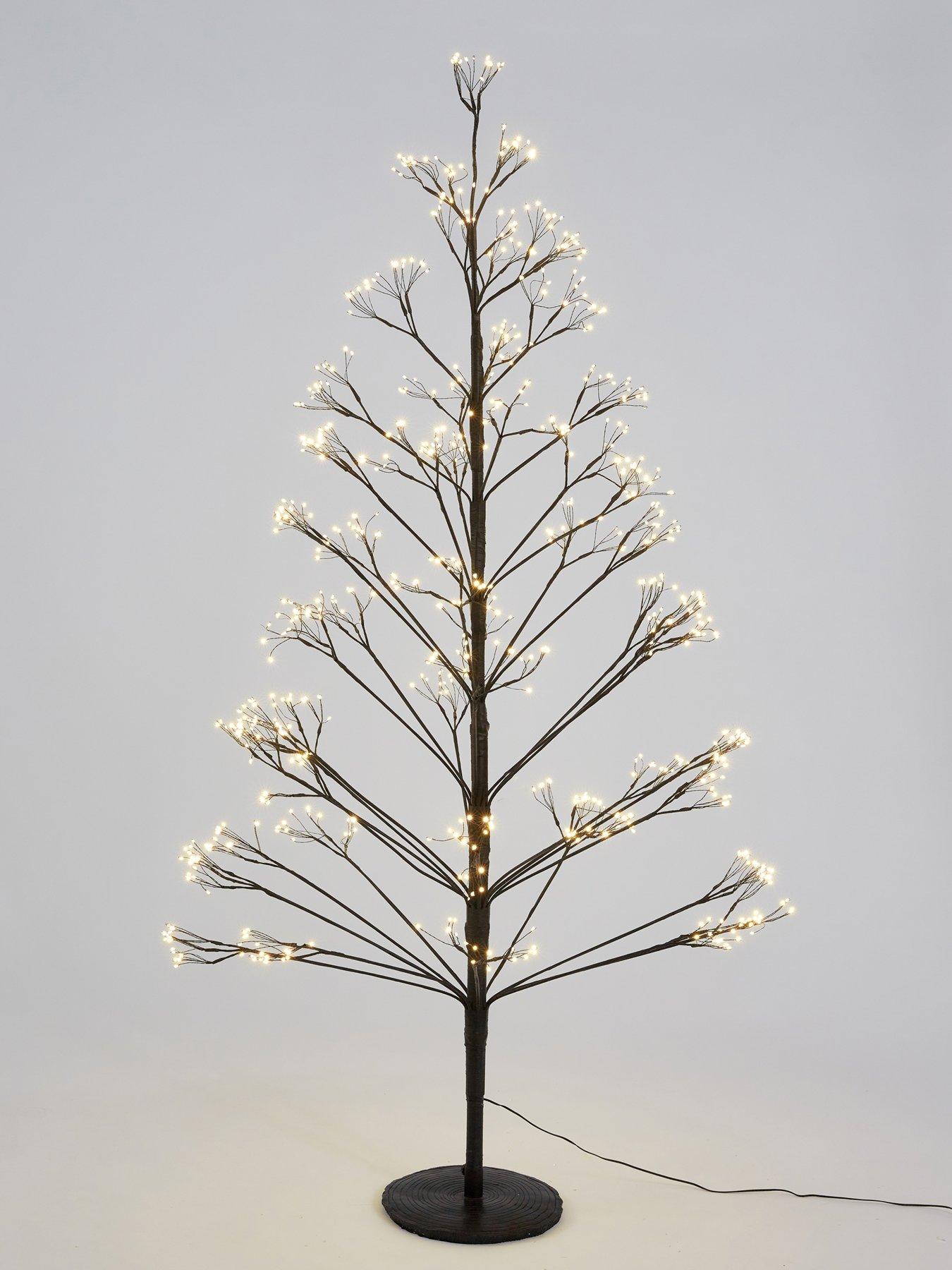 Image 3 of 6 of Festive 150&nbsp;cm Outdoor Christmas Tree with Firework Lights