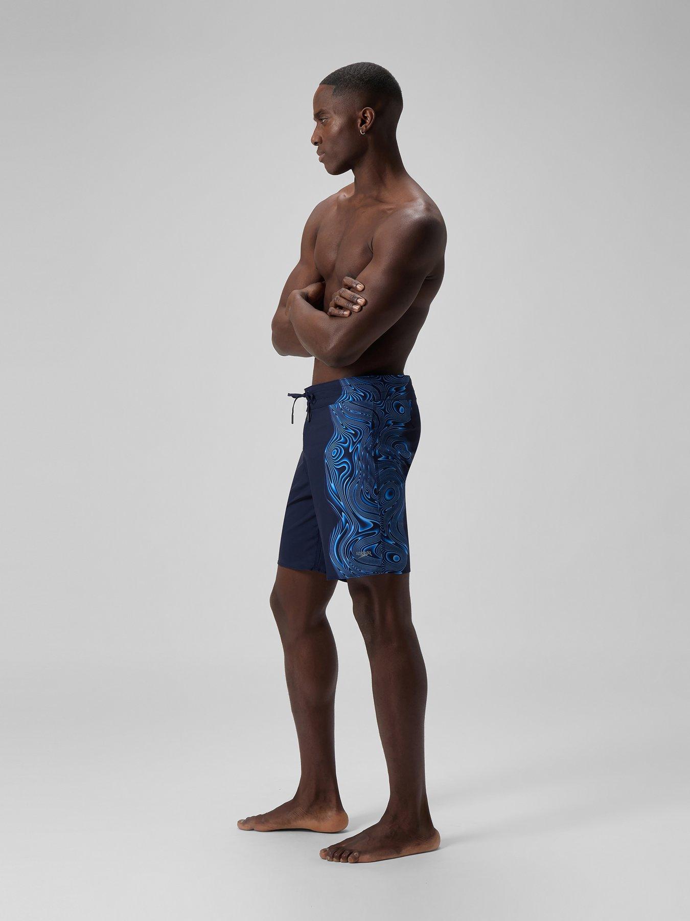Image 3 of 6 of Speedo Mens The Lookout Boardshort 18 Inch Eng Print - Blue