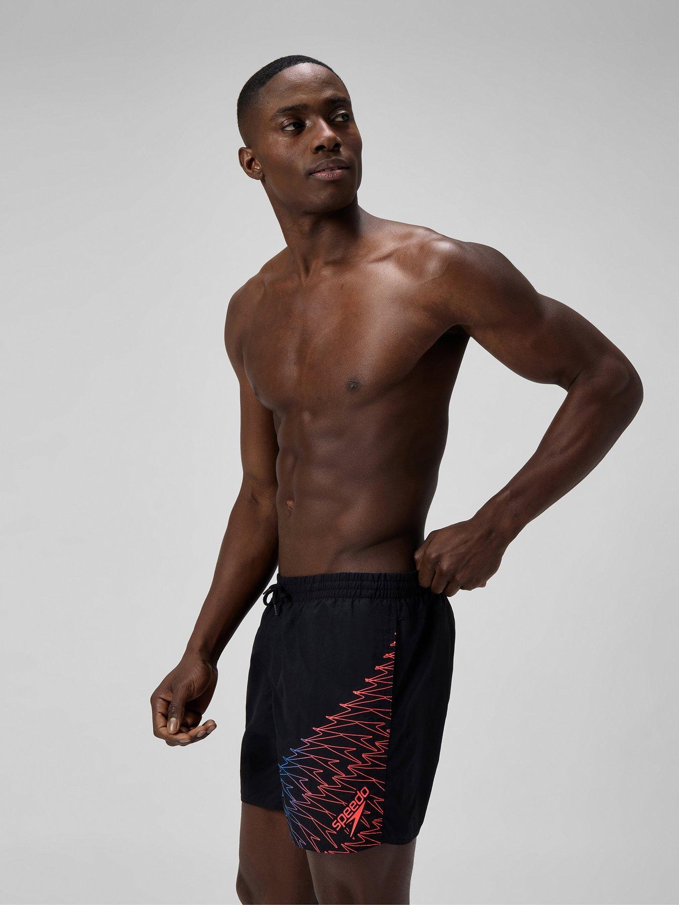 Speedo Mens Medley Logo 16 Inch Watershort - Black