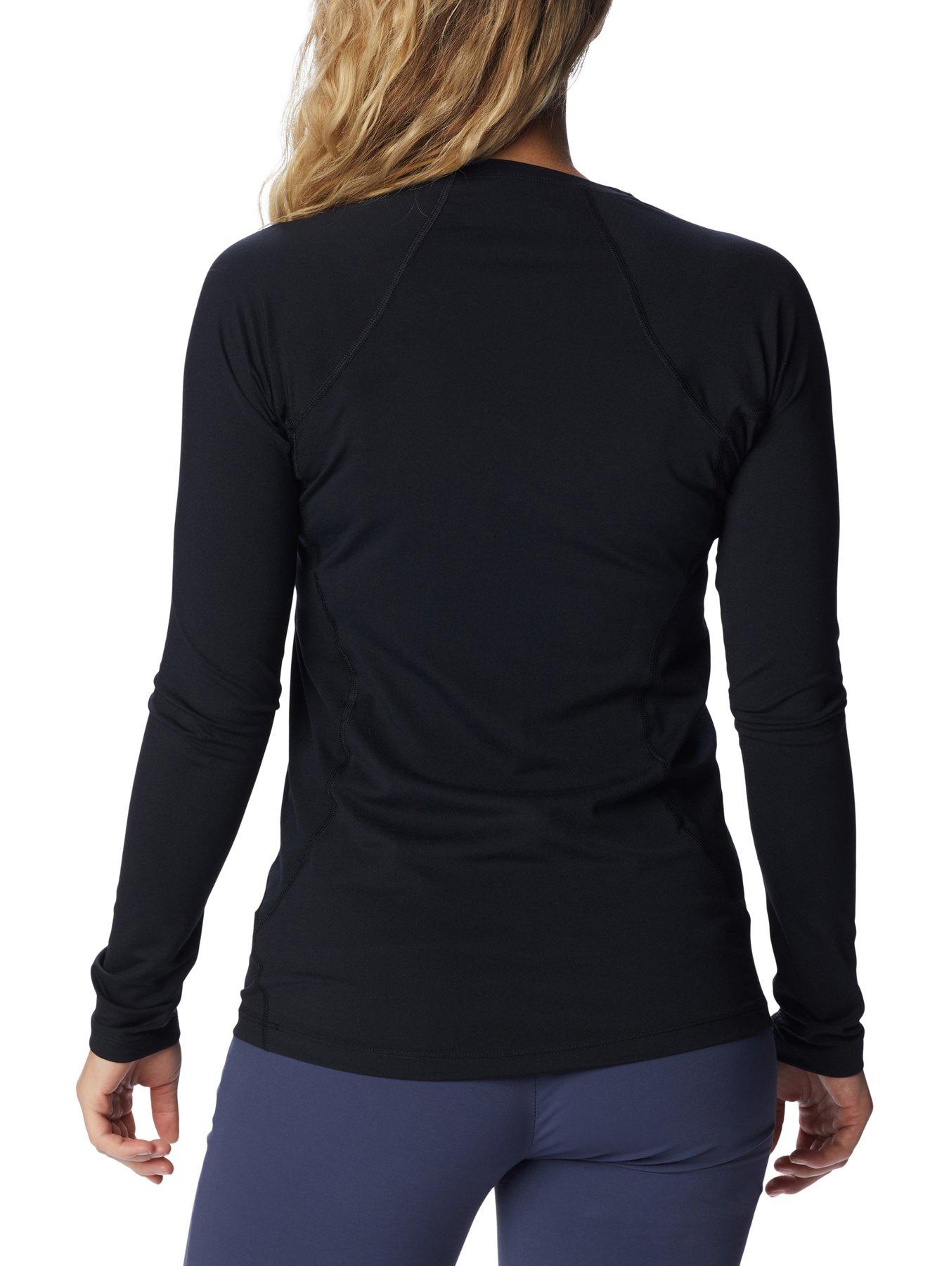 stillFront image of columbia-womens-midweight-stretch-long-sleeve-top-black