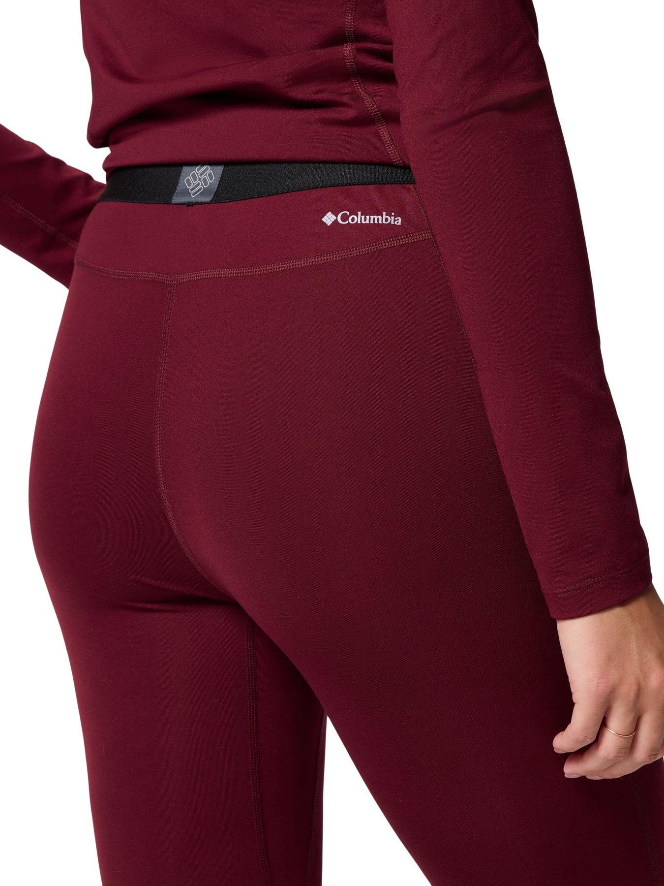  image of columbia-womens-midweight-stretch-tight-baselayer-burgundy