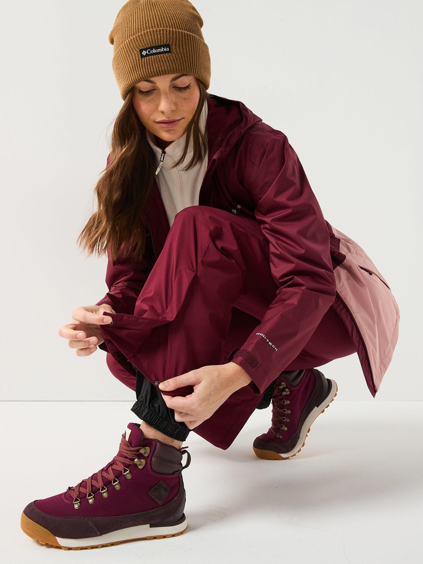  image of columbia-womens-shafer-canyon-ii-insulated-ski-pant-burgundy